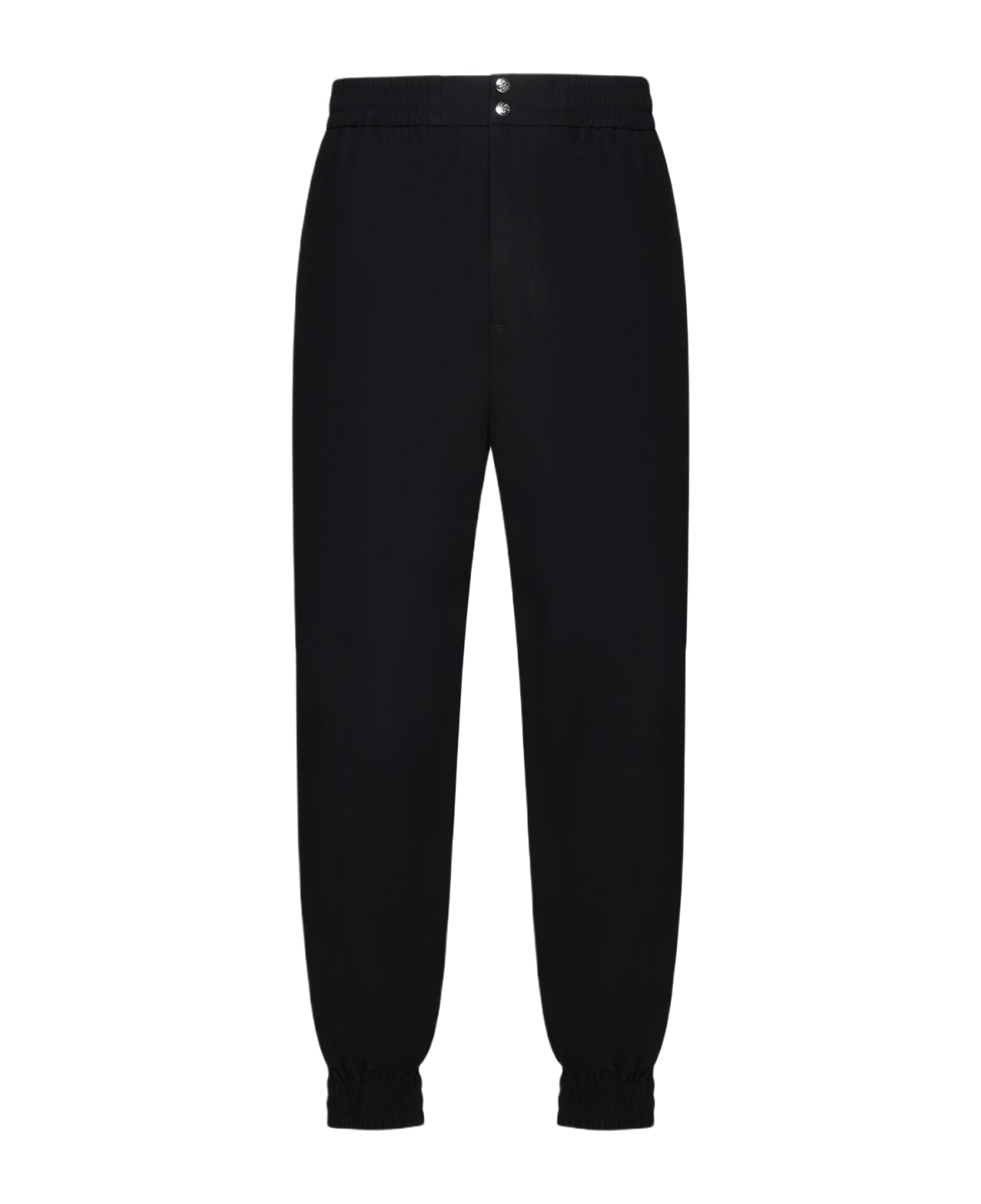 Alexander McQueen Cotton Trousers - Black スウェットパンツ