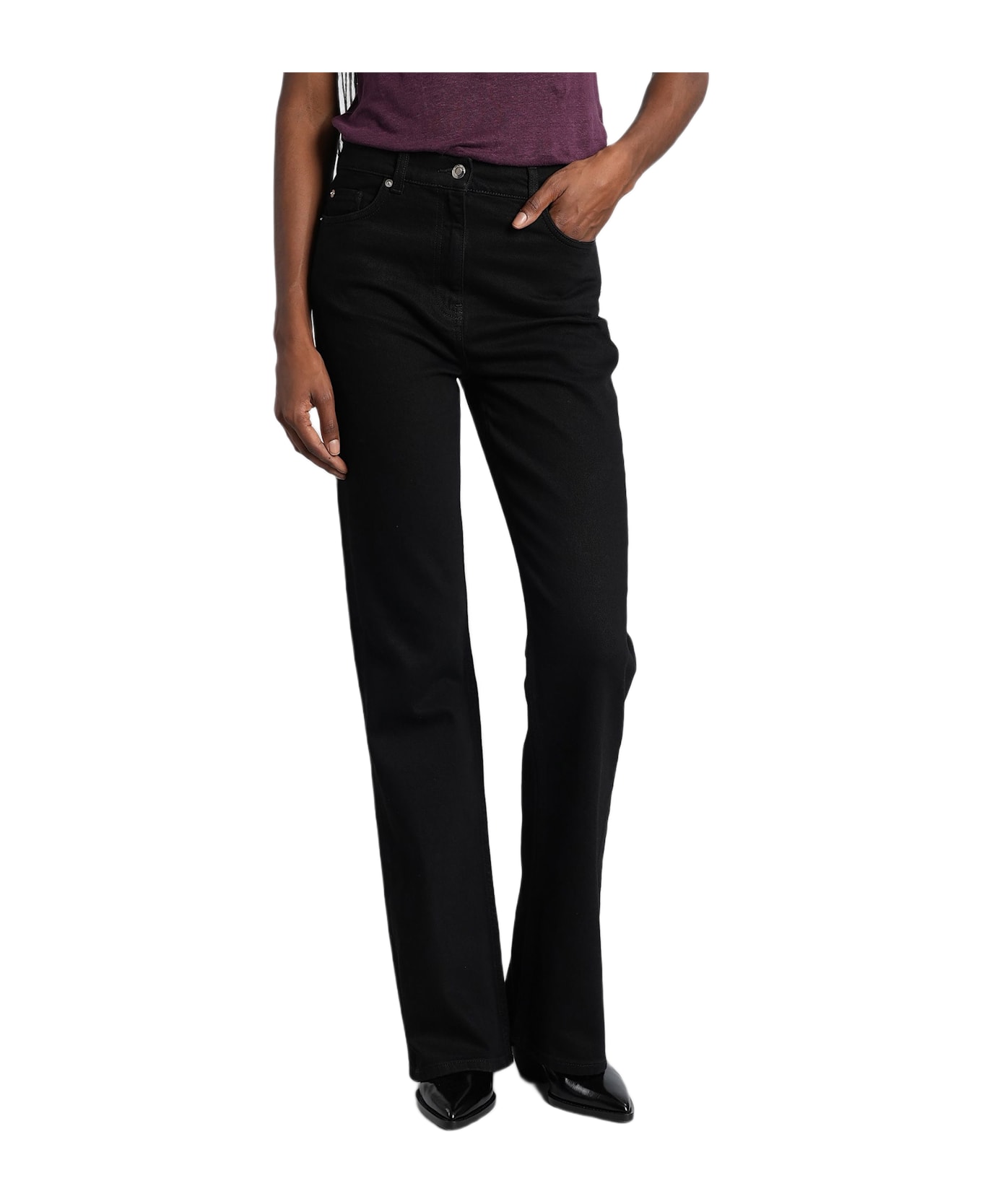 IRO Olivier Jeans In Black Cotton - black