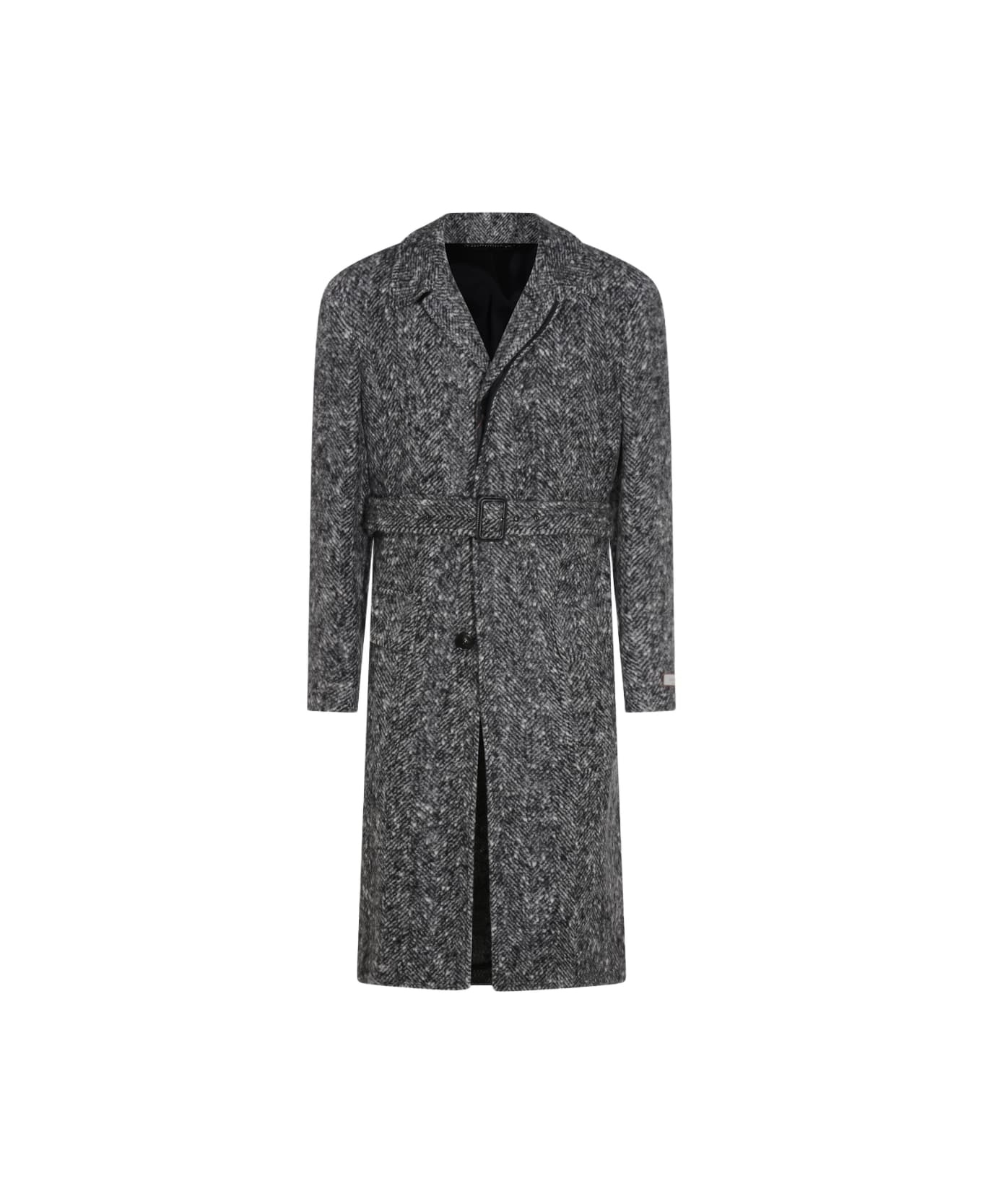 Canali Grey Wool Coat
