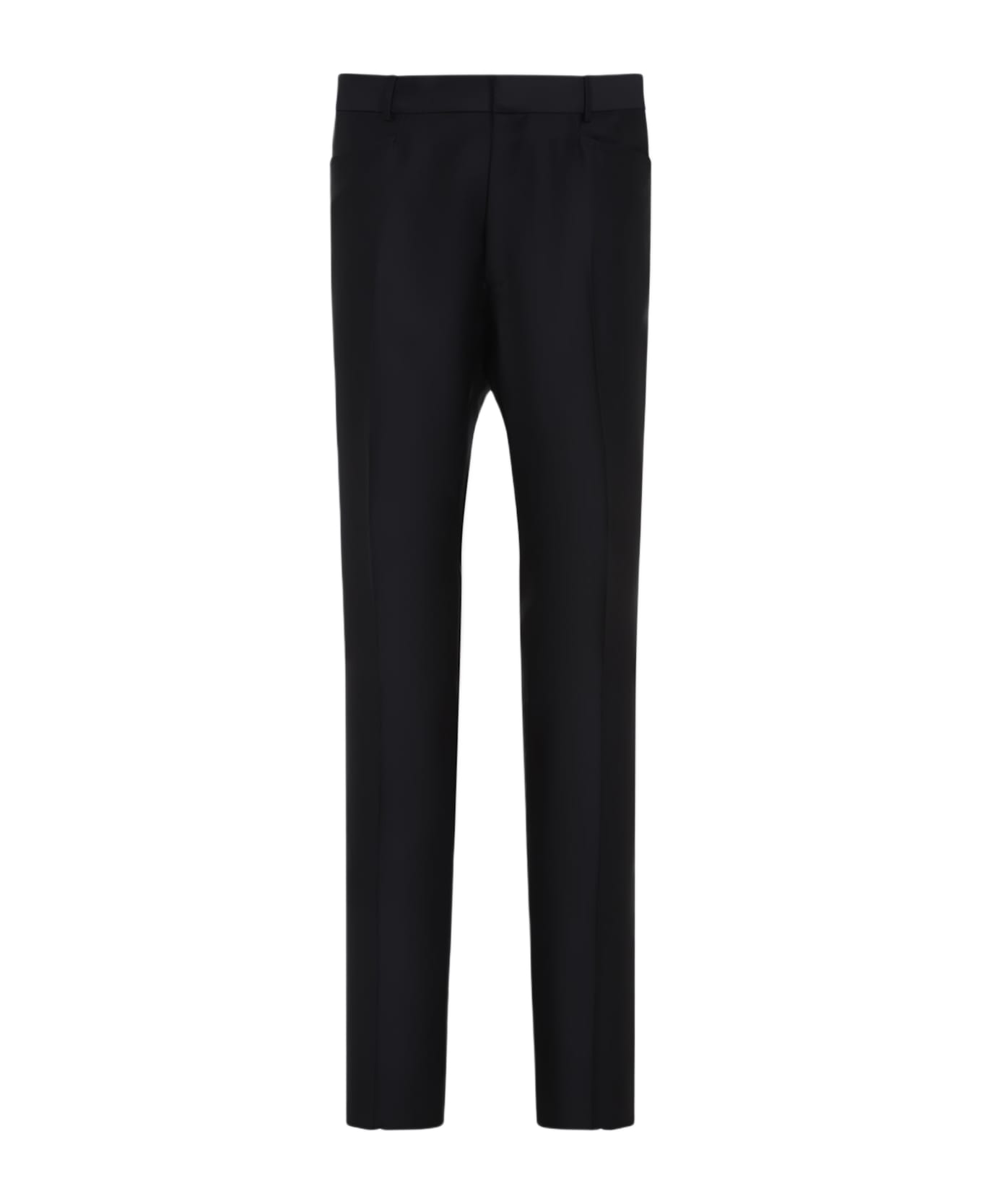 Tom Ford Mohair And Silk Pants - Black
