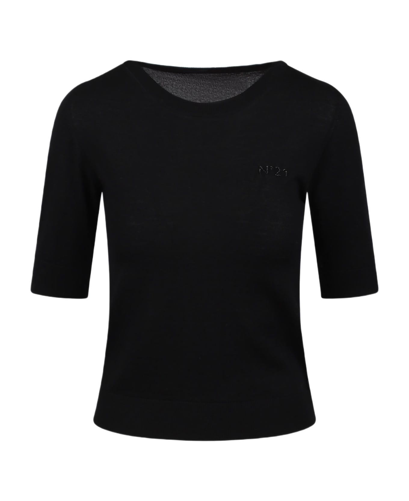 N.21 Wool Sweater With Embroidery