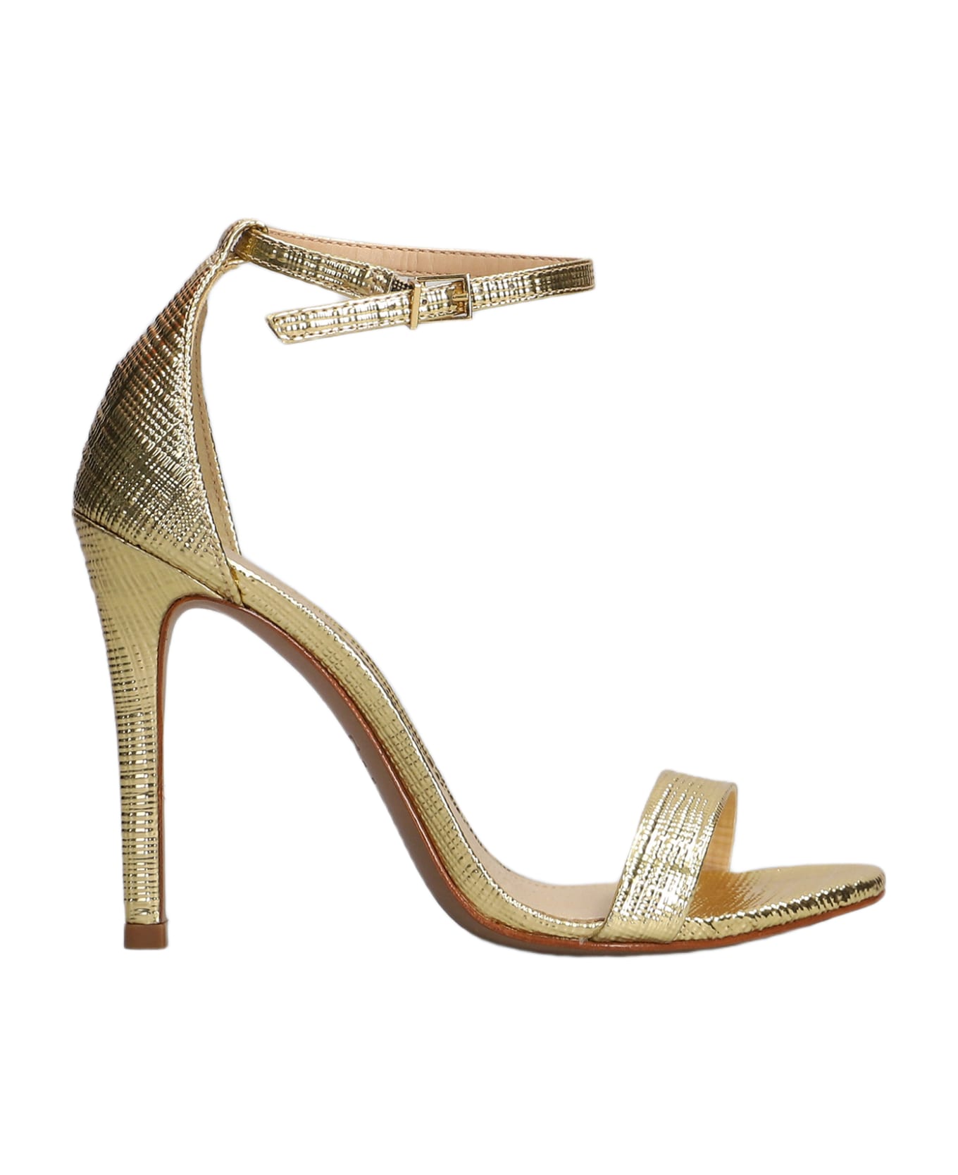 Schutz Sandals In Gold Leather - gold サンダル