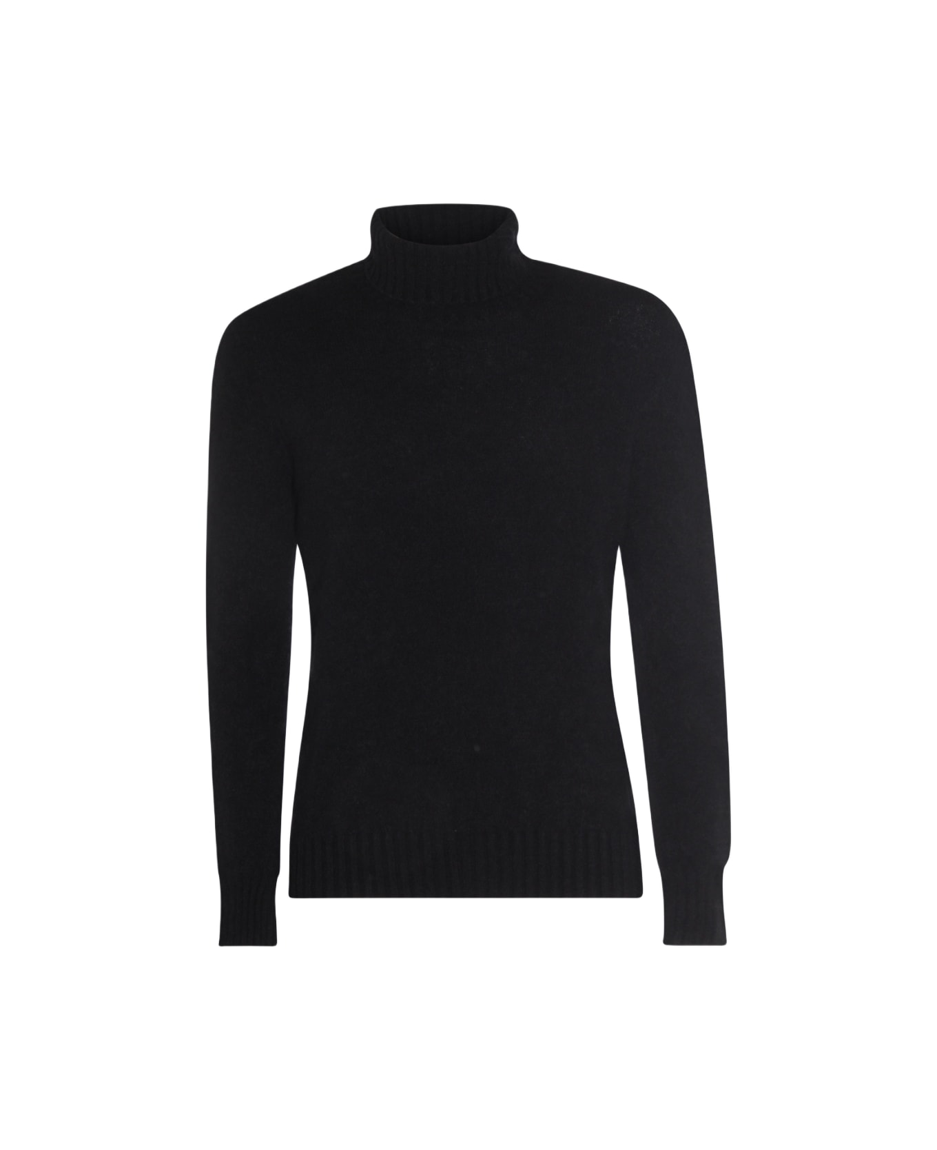 Piacenza Cashmere Black Wool Knitwear - Black
