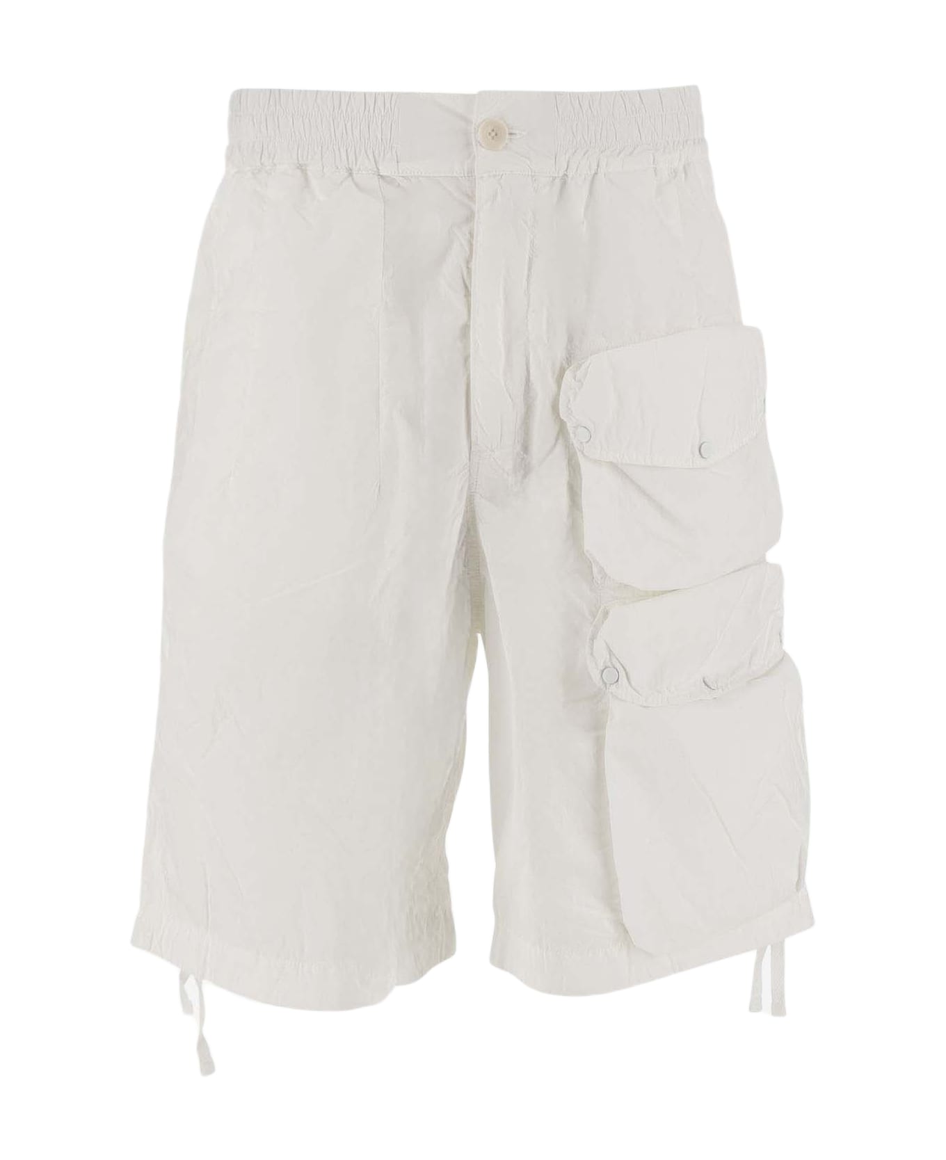 Ten C Nylon Cargo Shorts - White ショートパンツ