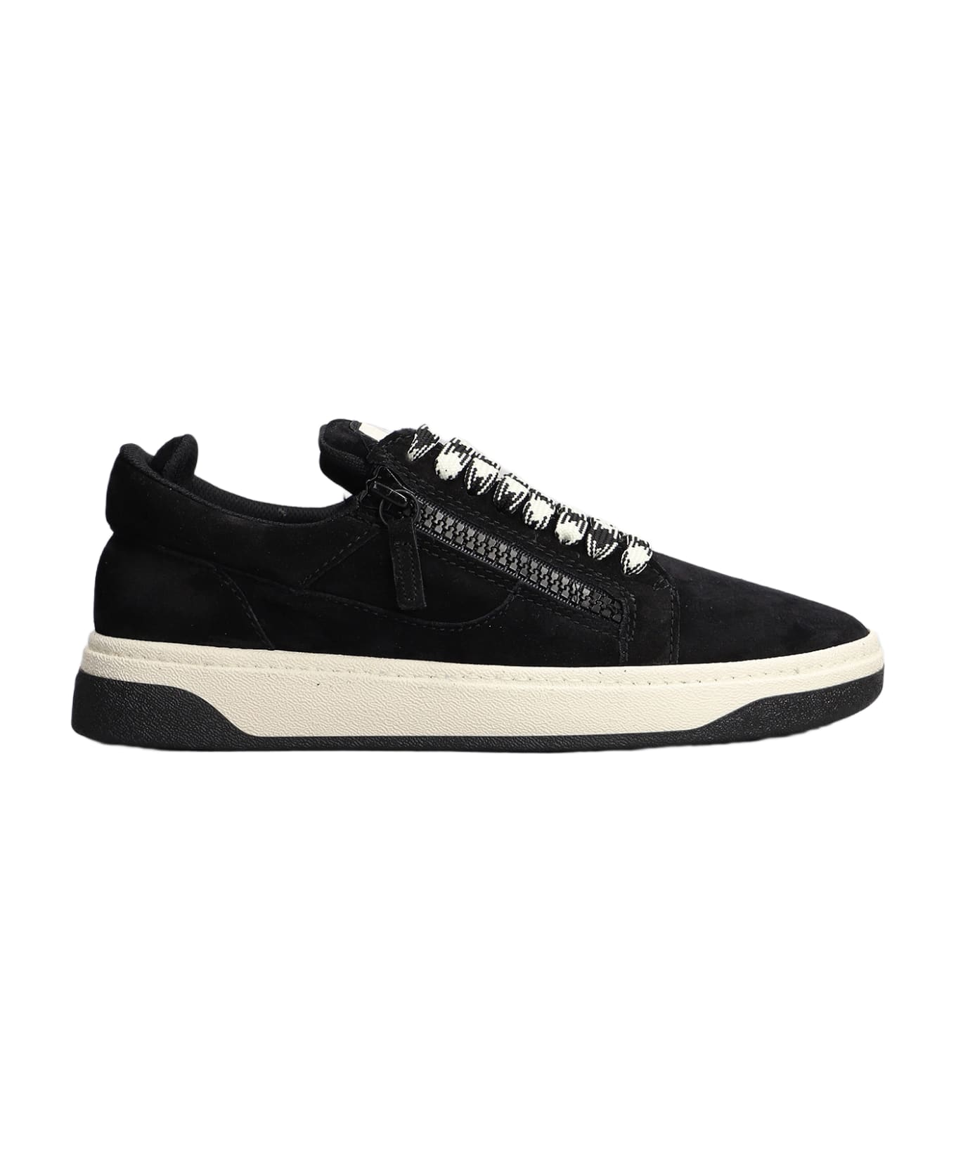 Giuseppe Zanotti Gz94 Sneakers In Black Suede - black