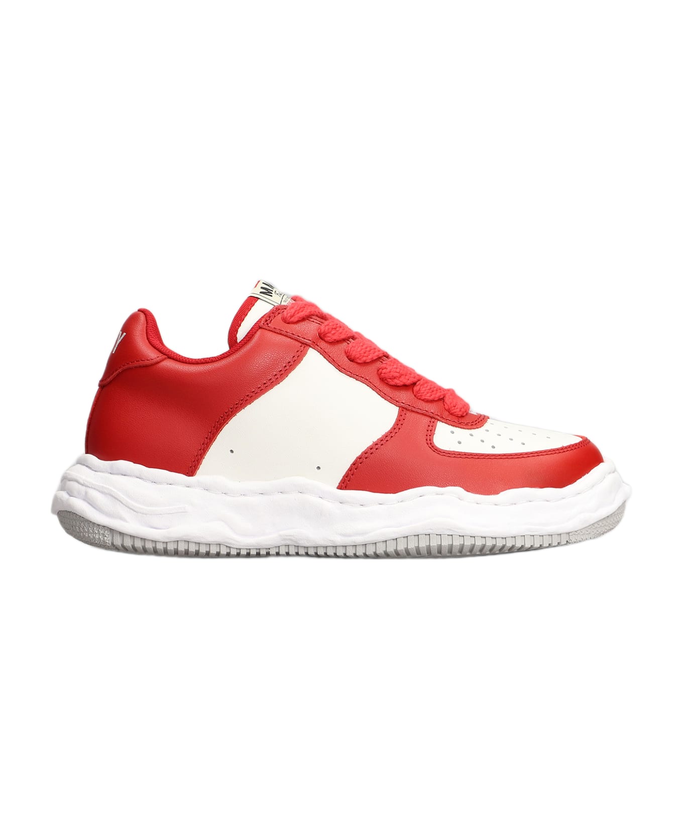 Mihara Yasuhiro Waney Sneakers In Red Leather - red