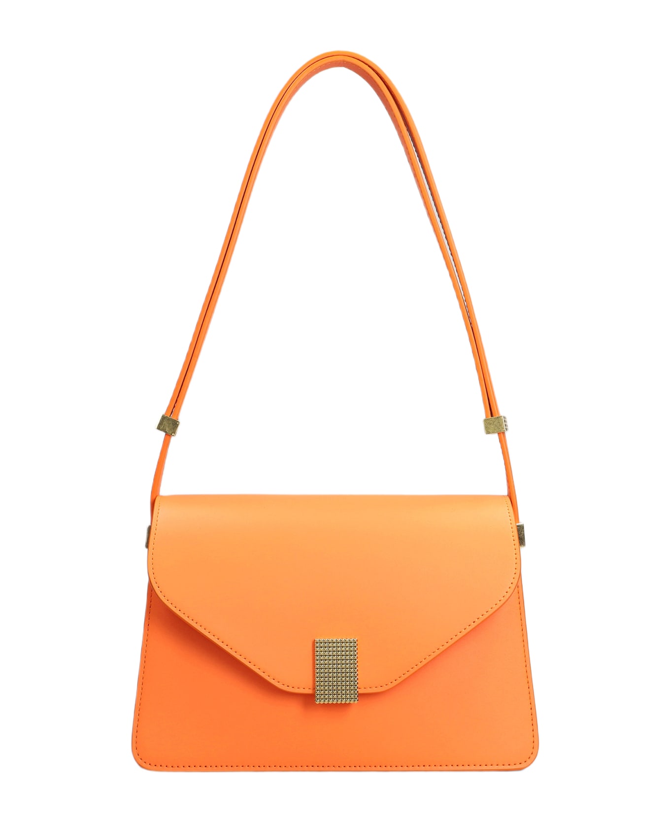 Lanvin Concerto Bag Shoulder Bag In Orange Leather - BRIGHT ORANGE