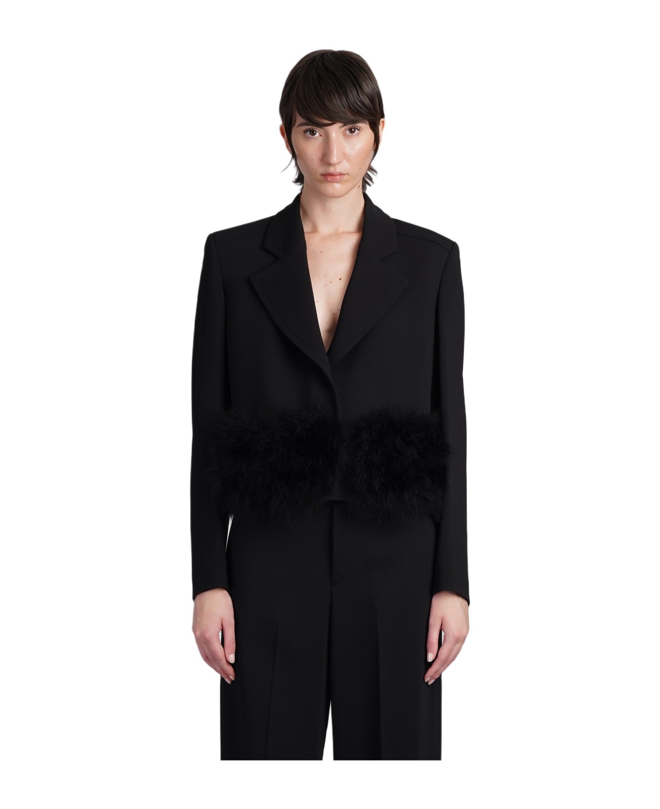 Blumarine Blazer In Black Viscose - Black