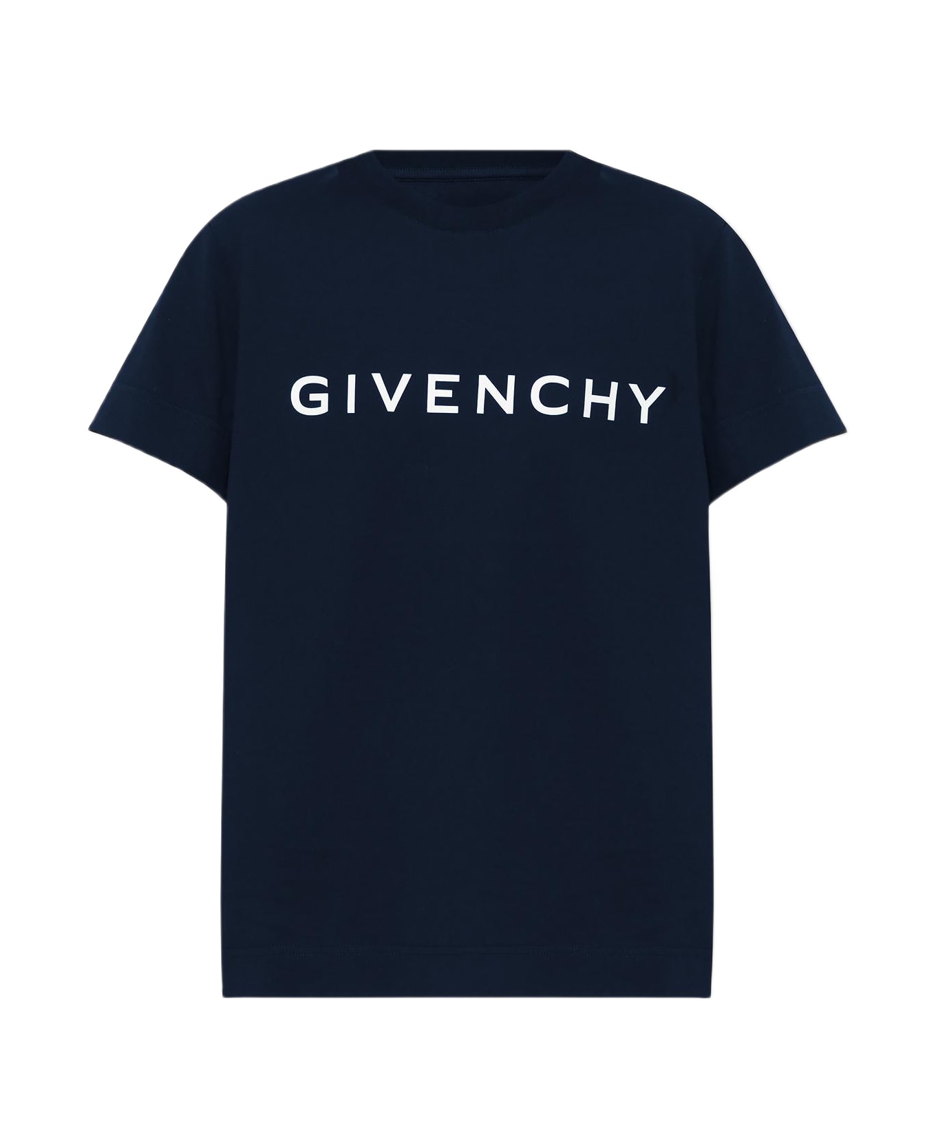 Givenchy T-shirt With Logo - Blue Tシャツ