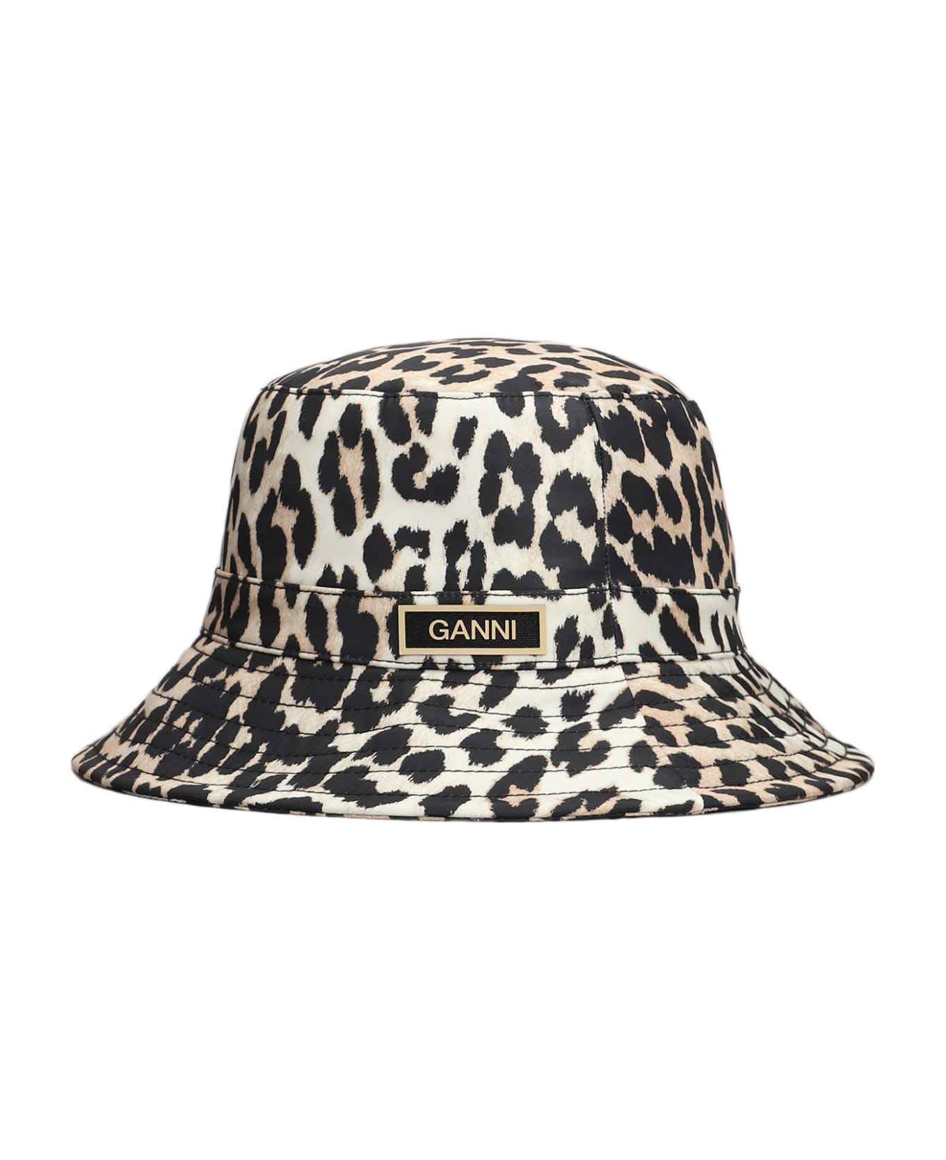 Ganni Hats In Animalier Polyester - Animalier 帽子