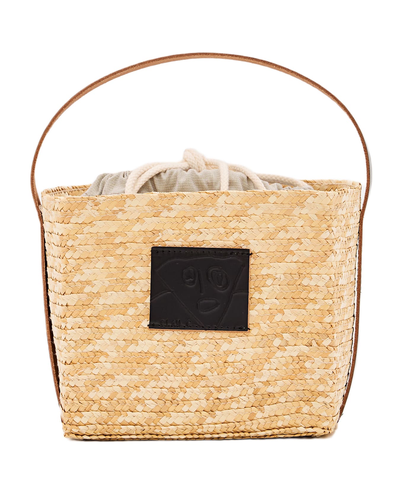 Plan C Straw Basket - Beige