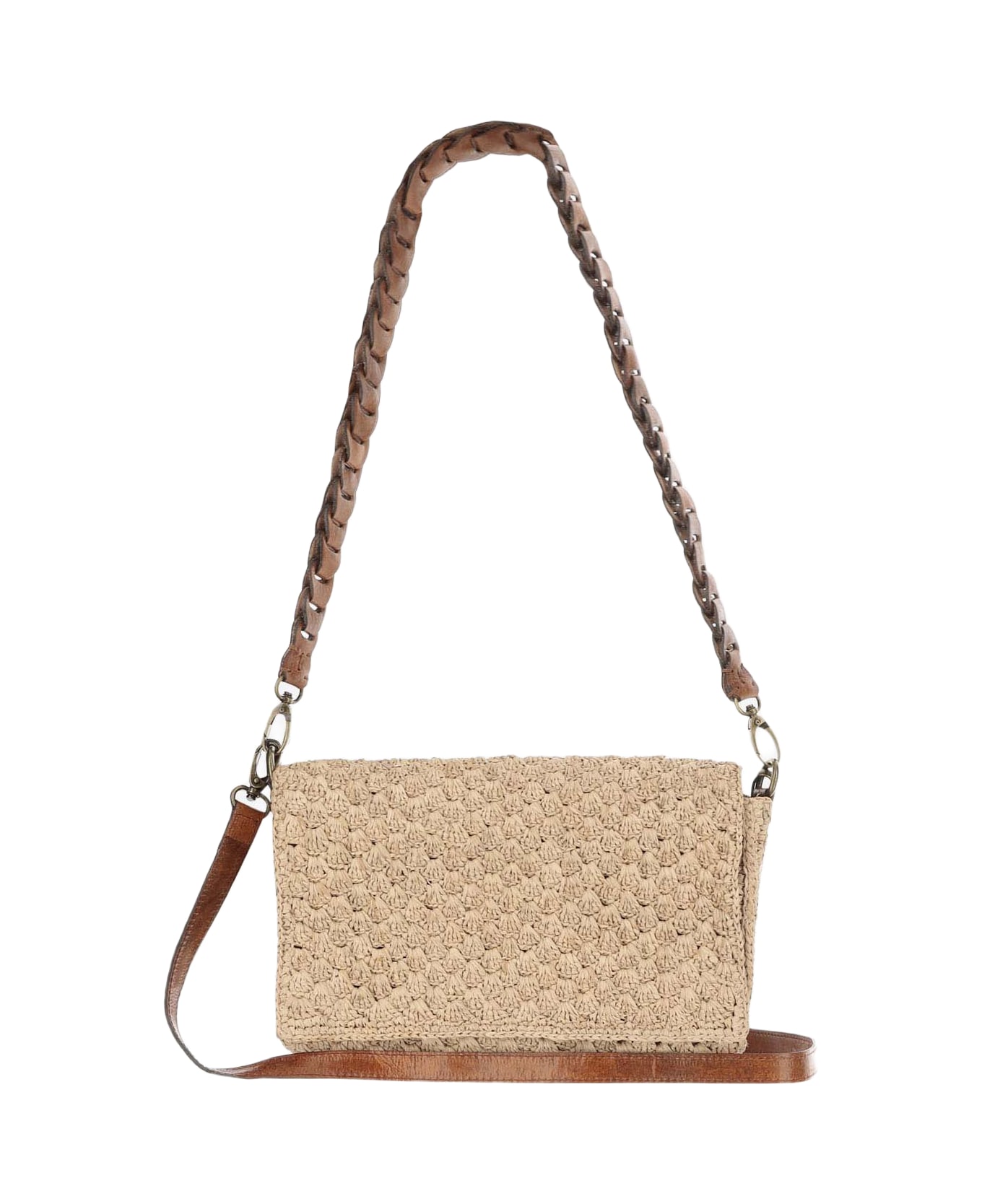 Ibeliv Sonia Bag In Raffia And Leather - Beige