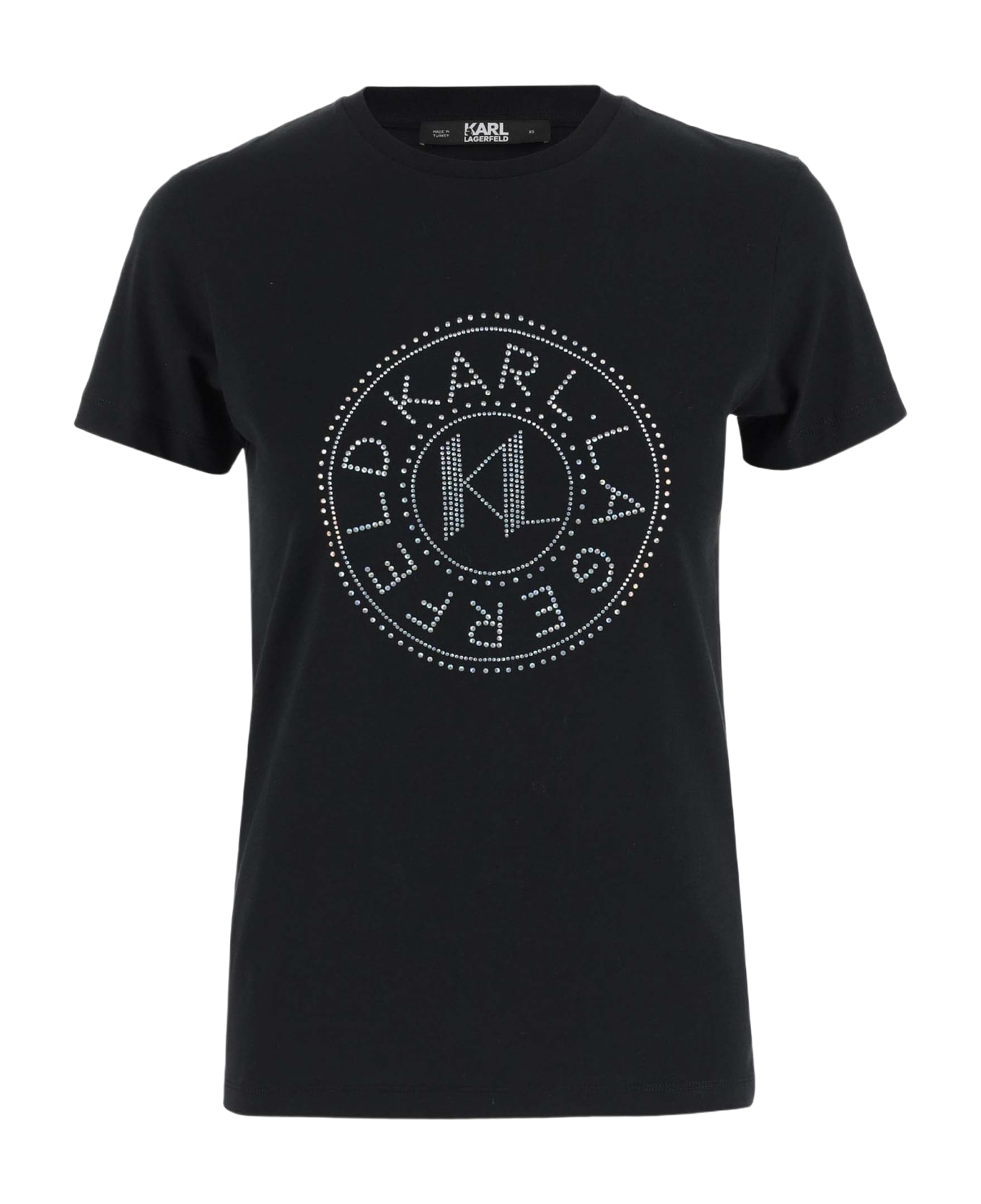 Karl Lagerfeld Cotton T-shirt With Logo - Black Tシャツ
