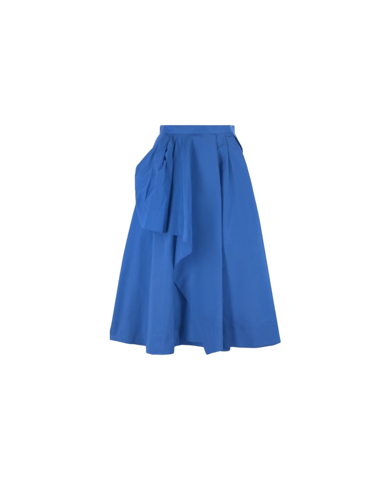 Alexander McQueen Polyfaille Maxi Skirt - Blue