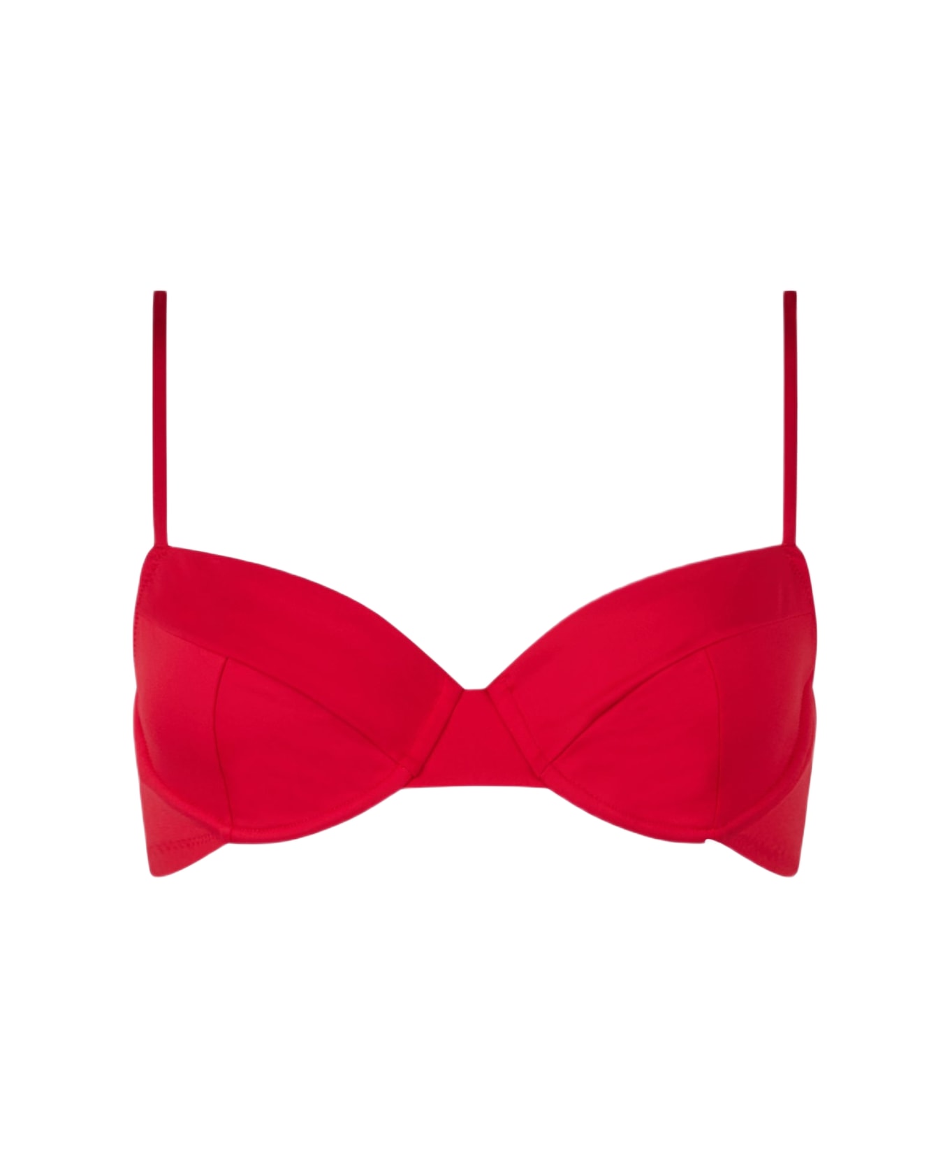 MC2 Saint Barth Red Bea Bralette Underwired Bikini - RED