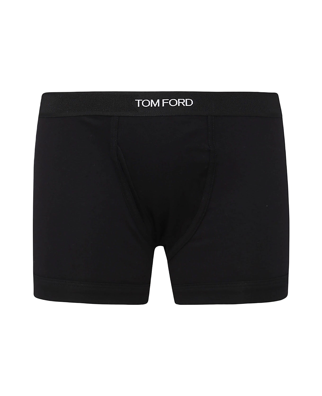 Tom Ford Black Cotton Blend Boxers Set - Black