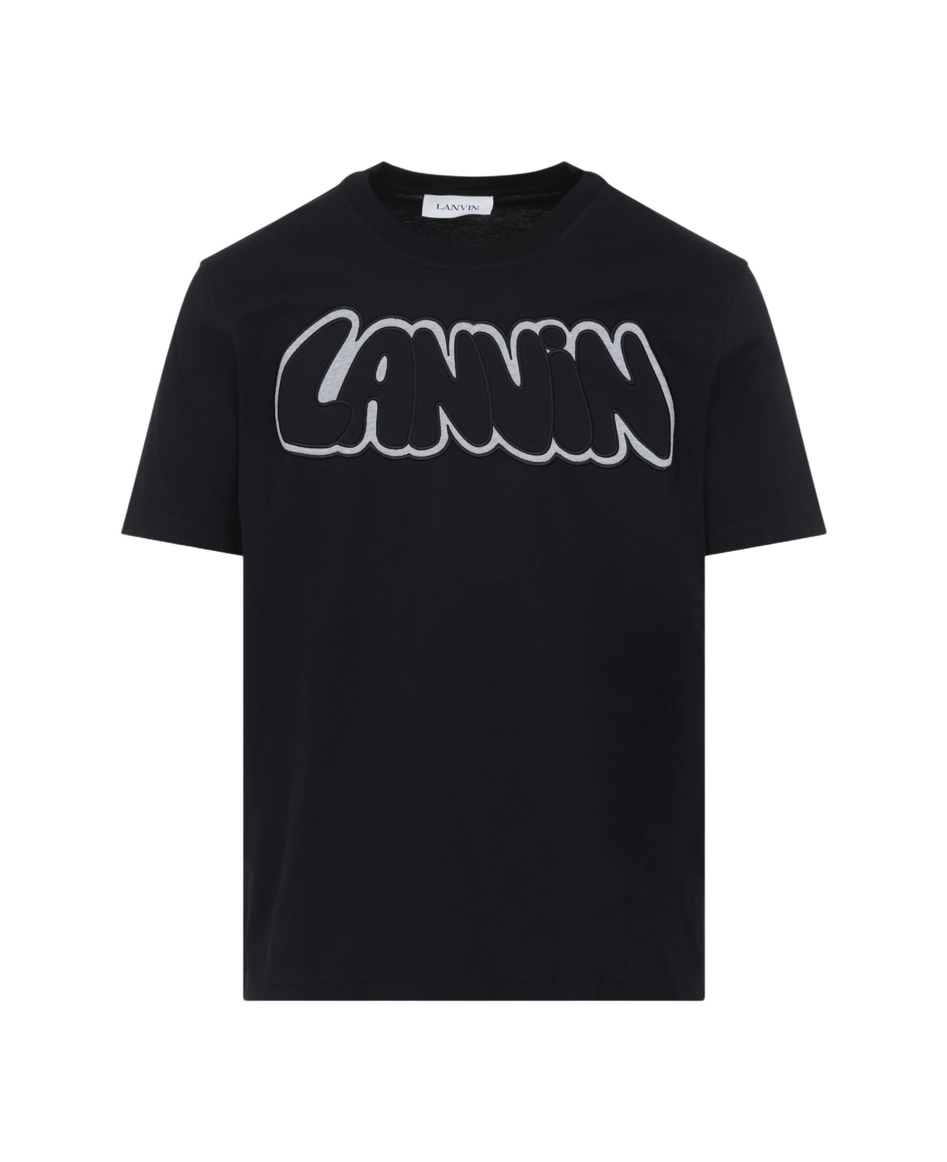 Lanvin Embroidered Logo T-shirt - Black
