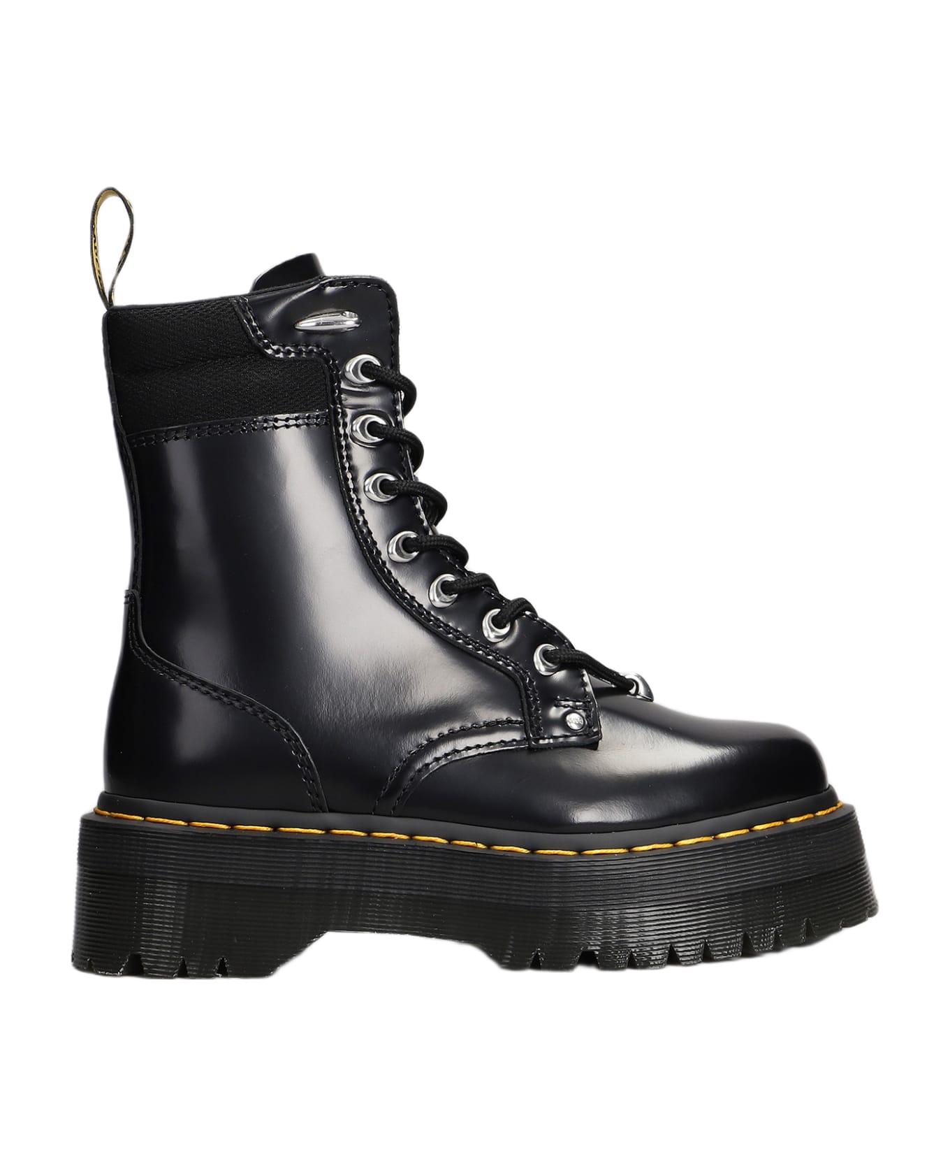 Dr. Martens Jadon Ii Hardware Leather Platform Boots - black