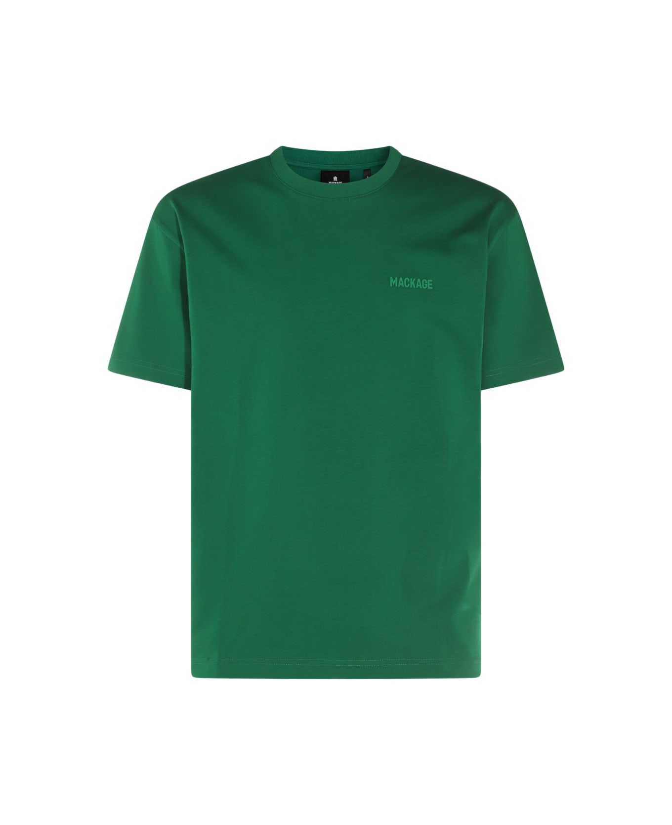 Mackage Dark Green Cotton T-shirt - LEAF GREEN