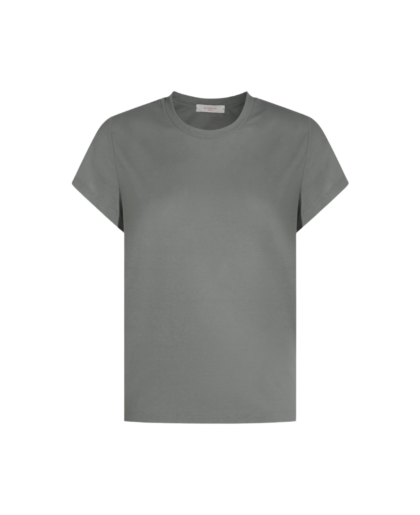 Zanone Grey Cotton T-shirt