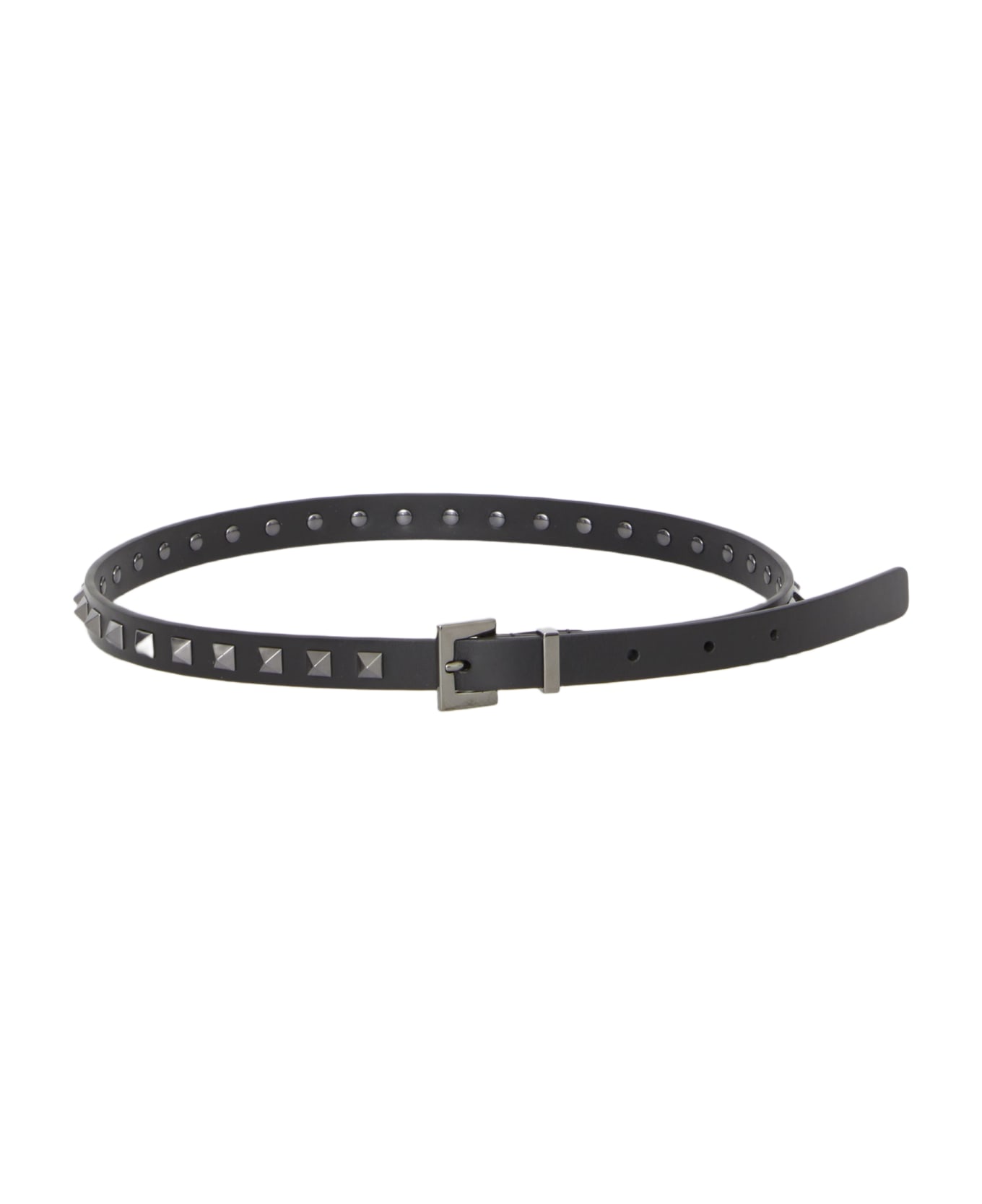 Valentino Garavani 'rockstud' Skinny Belt - BLACK