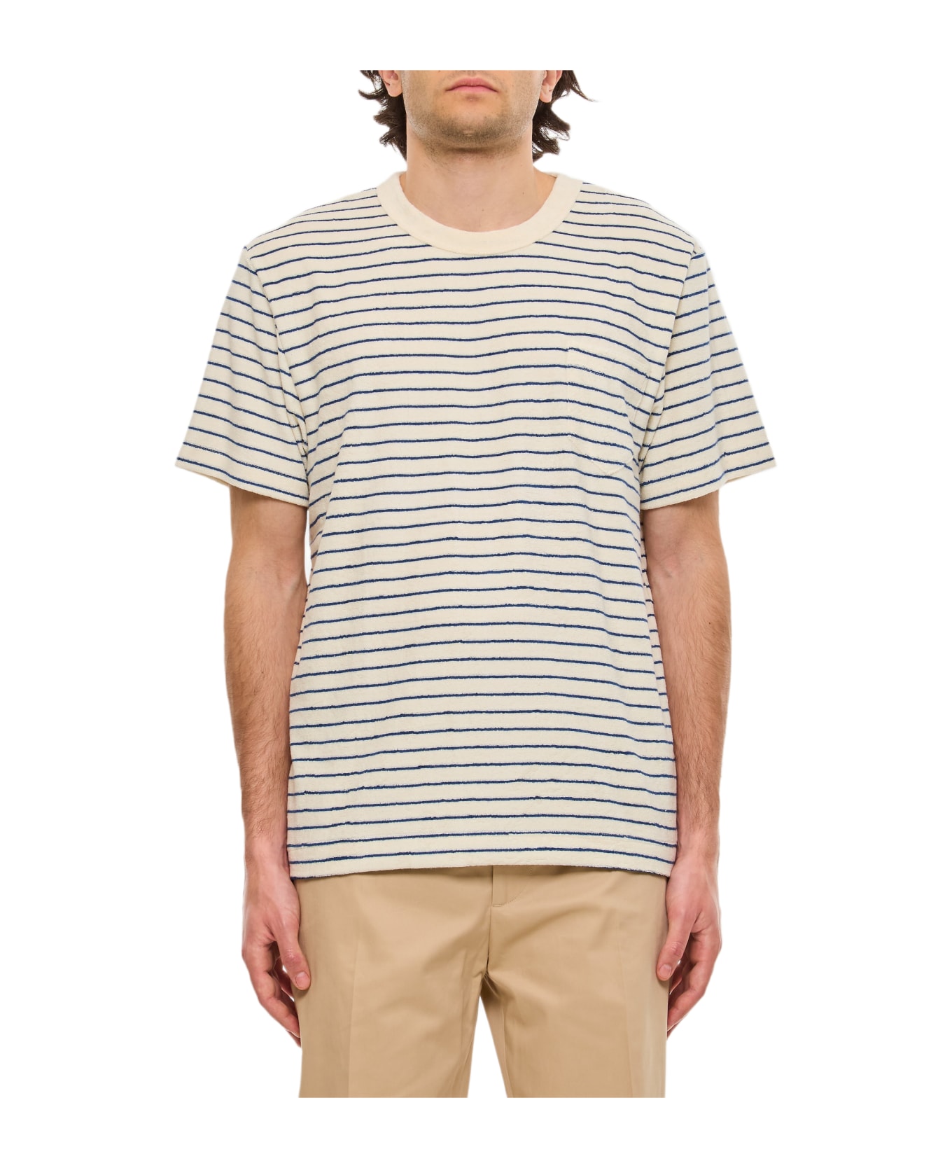 Howlin Stripes Cotton T-shirt - Blue