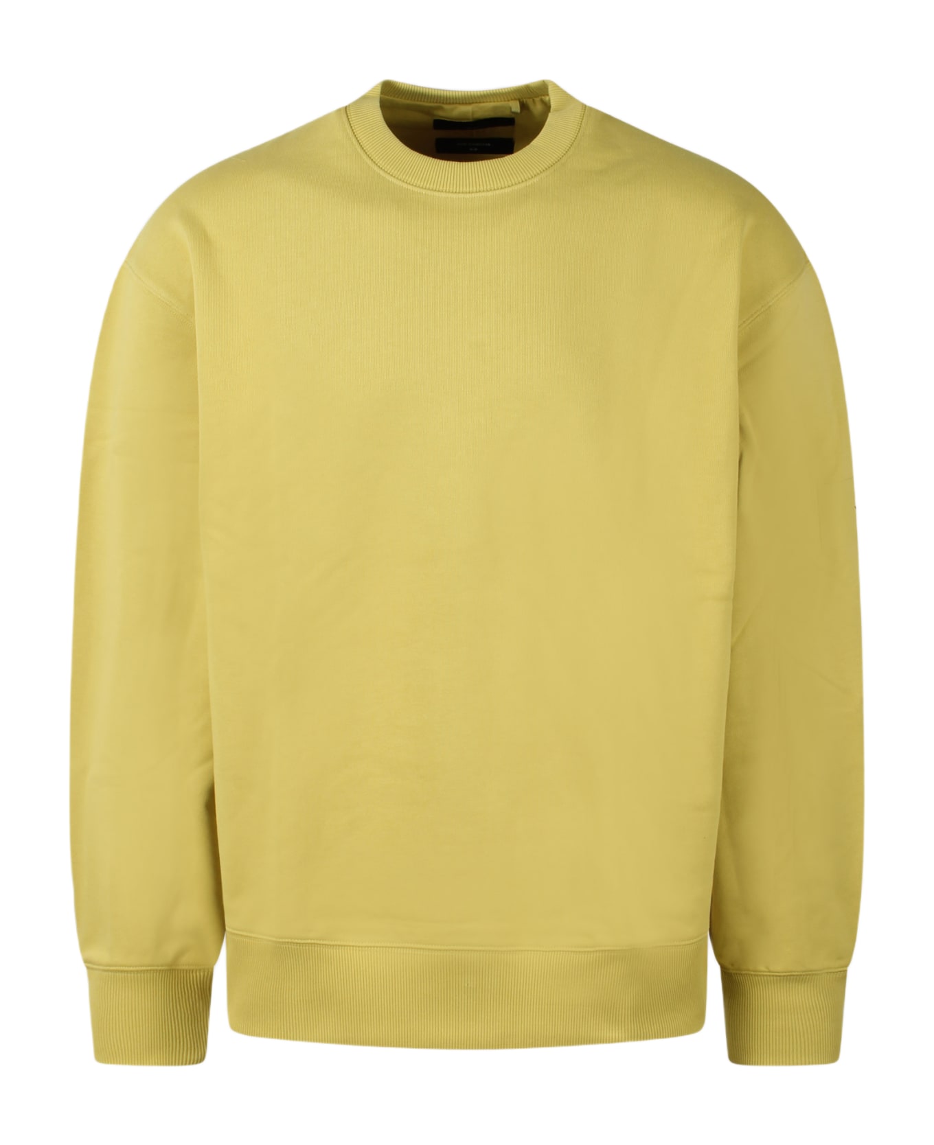 Y-3 Organic Cotton Terry Crew Sweatshirt Fleece - Yellow & Orange