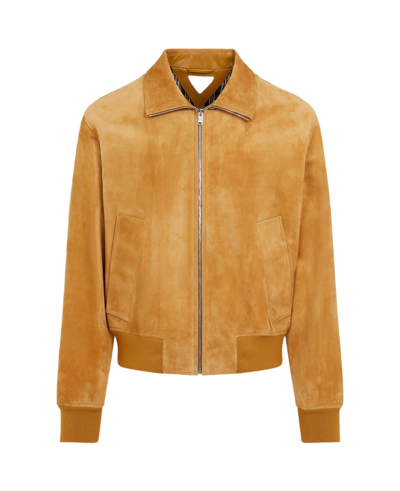 Bottega Veneta Suede Bomber Jacket - Peanut