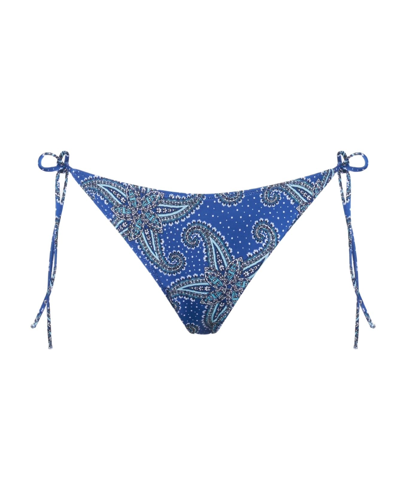 MC2 Saint Barth Woman Blue Swim Briefs With Paisley Pattern - BLUE ボトムス