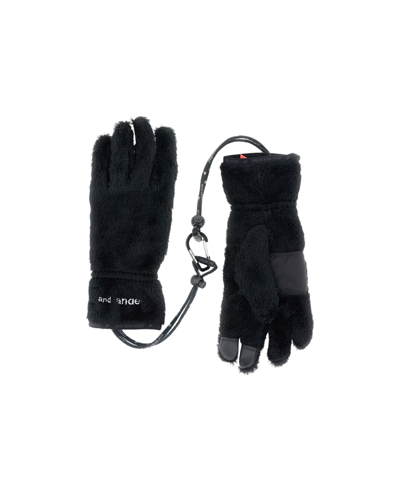 And Wander Fleece Gloves - Black