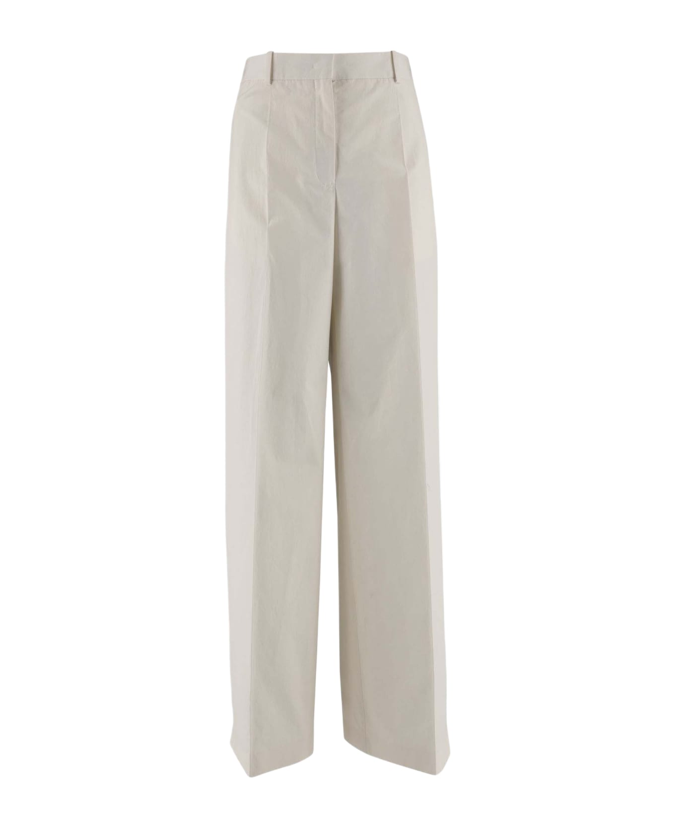 Jil Sander Straight-leg Cotton Pants - White ボトムス