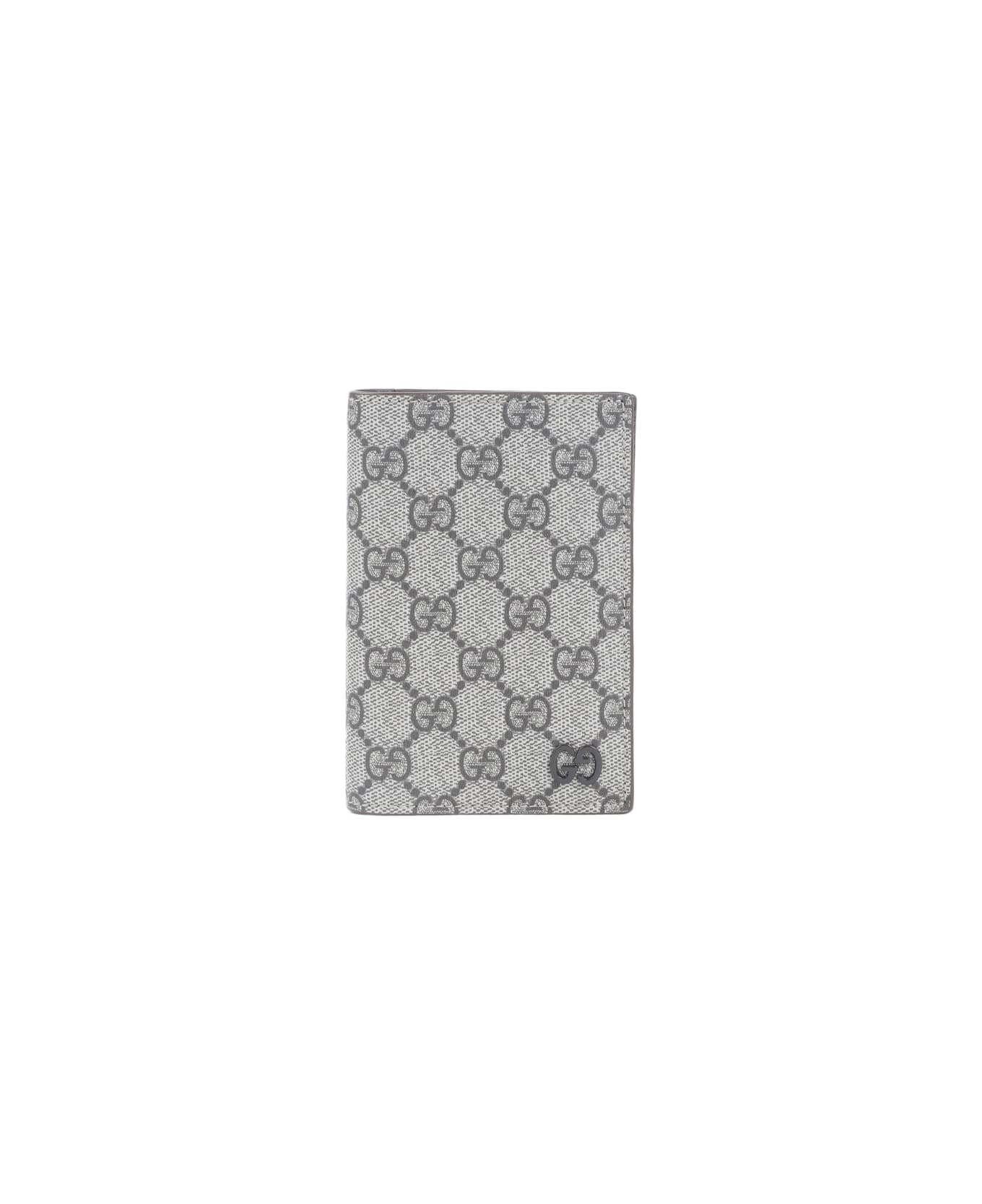 Gucci Gg Supreme Passport Case - Be Ebony N Acer Ebon