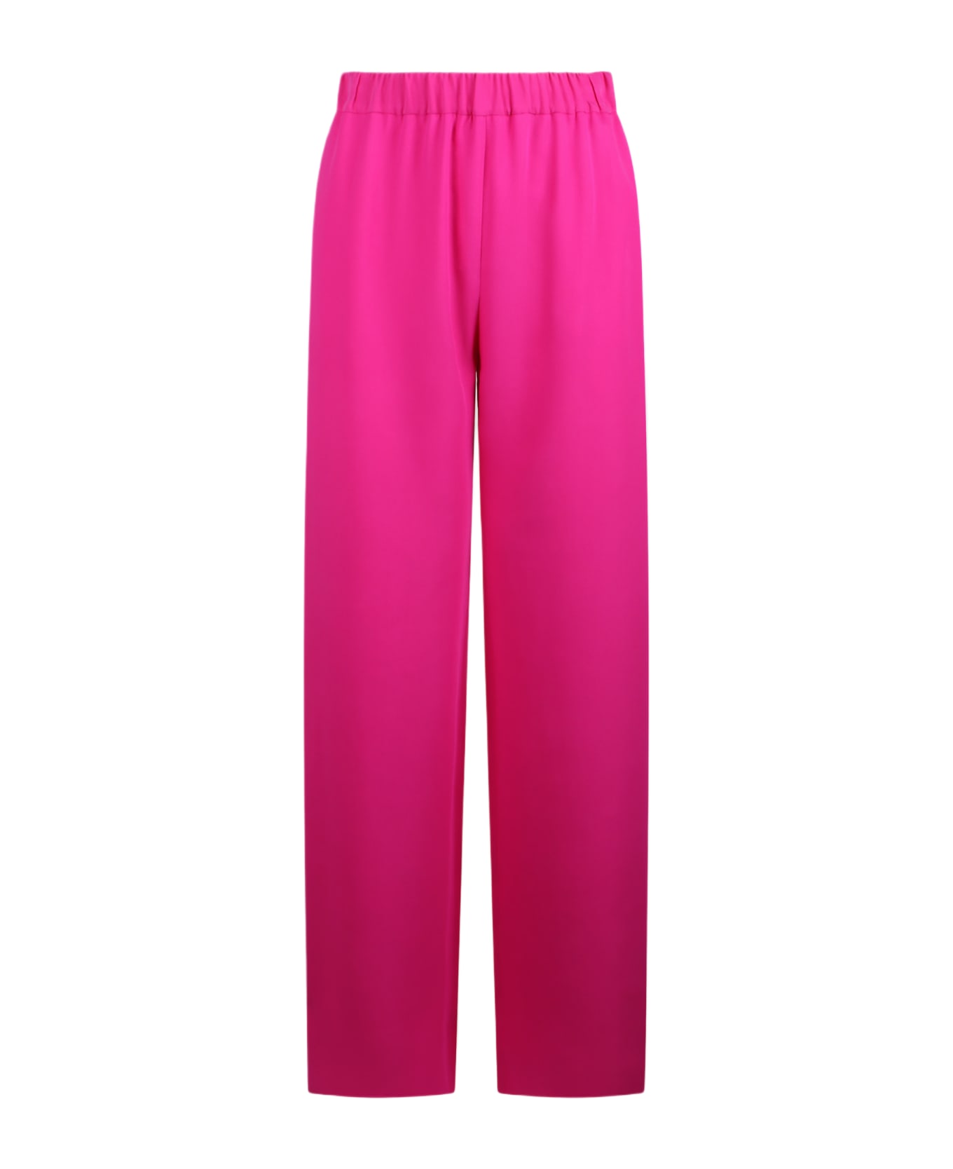Valentino Garavani Silk Jersey Pant - Pink & Purple