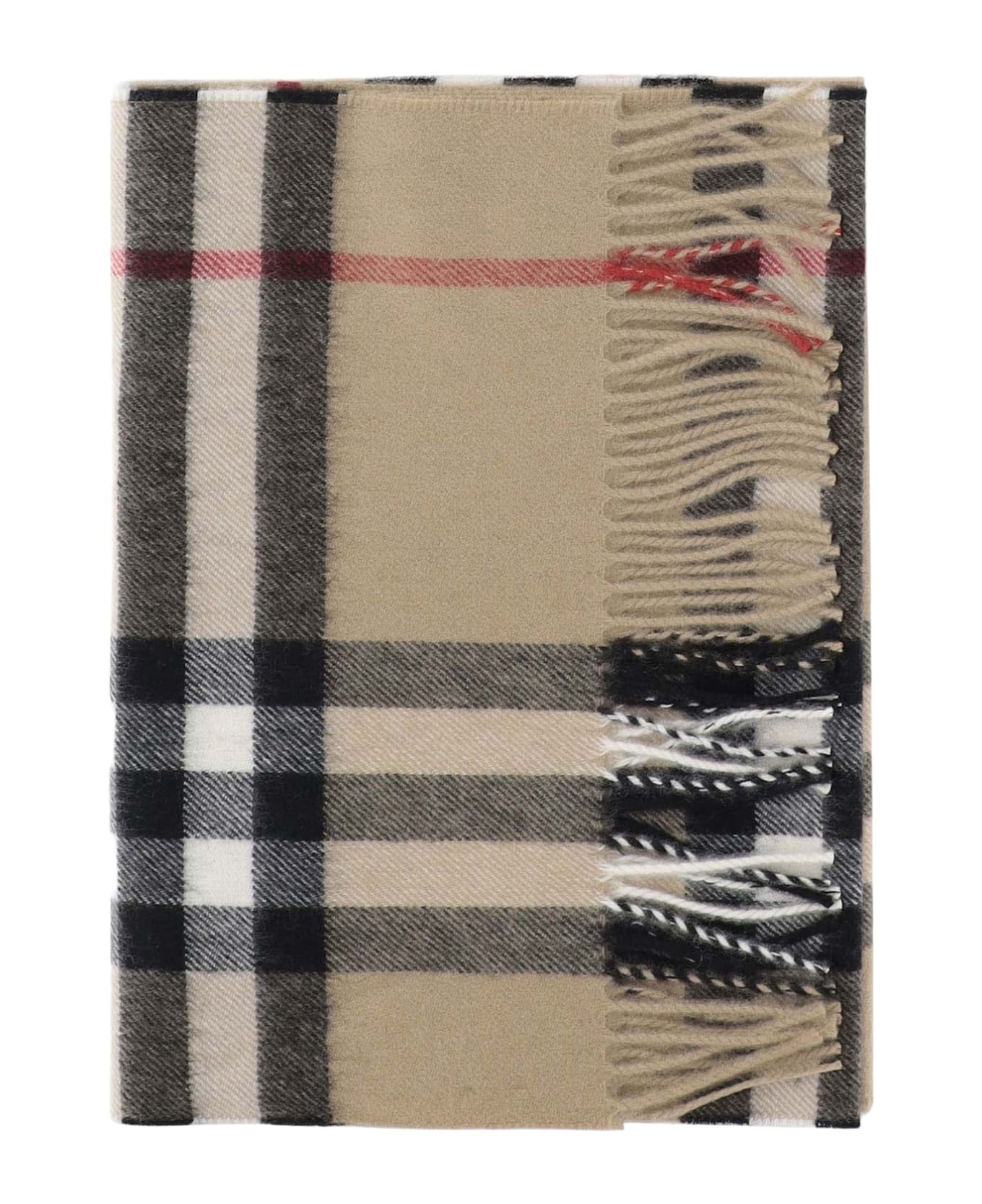 Burberry Cashmere Check Scarf - BEIGE スカーフ＆ストール