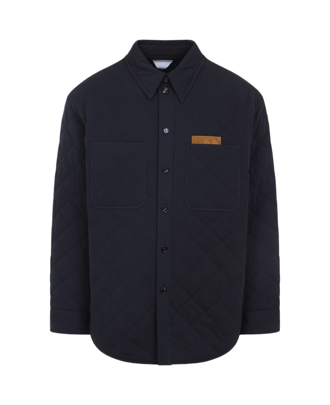Bottega Veneta Quilted Overshirt - Midnight Blue