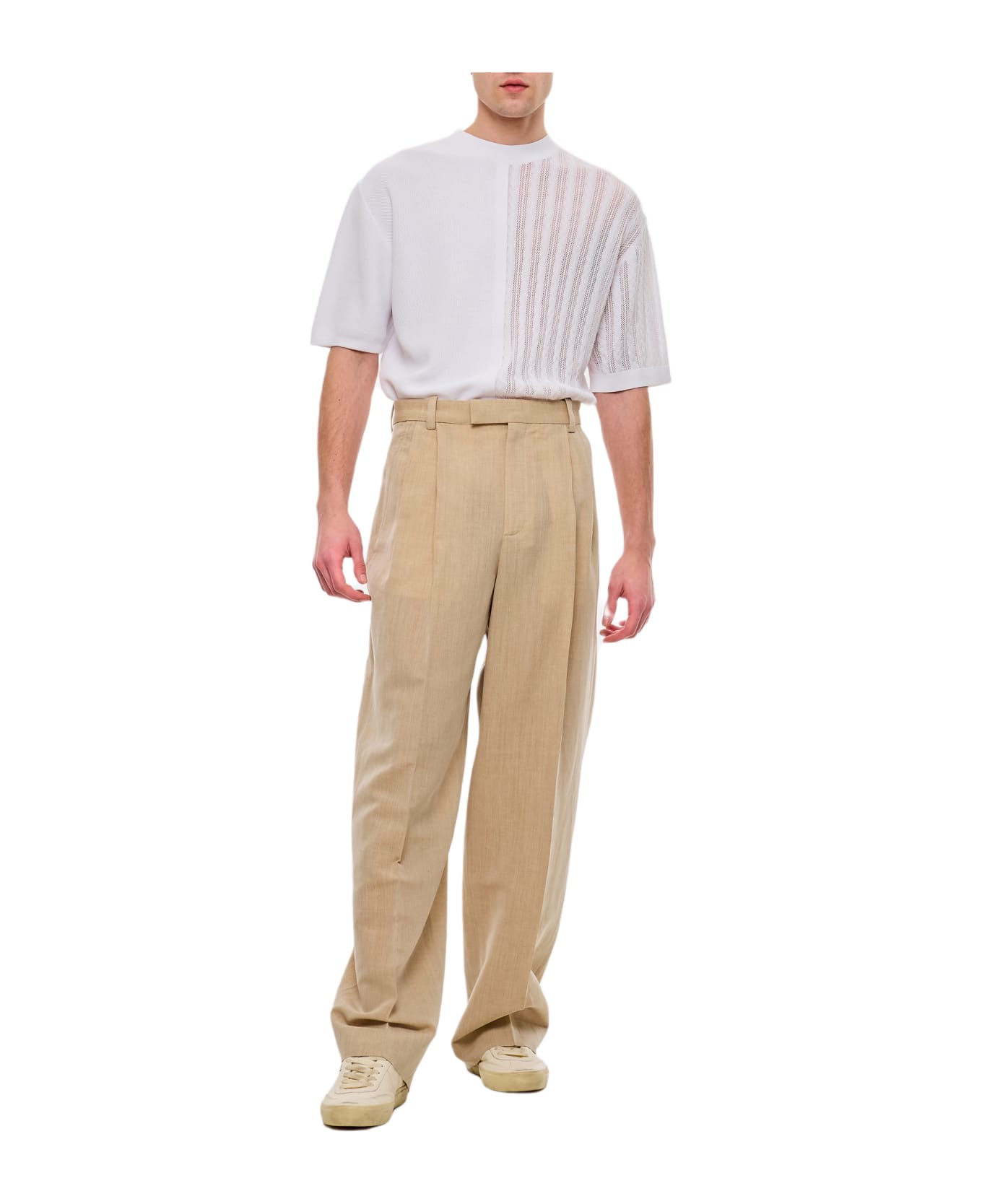 Jacquemus Titolo Trousers - Beige ボトムス
