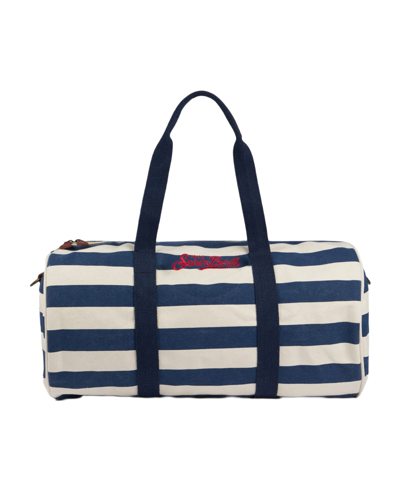 MC2 Saint Barth Travel Duffel Bag With Blue Stripes - BLUE