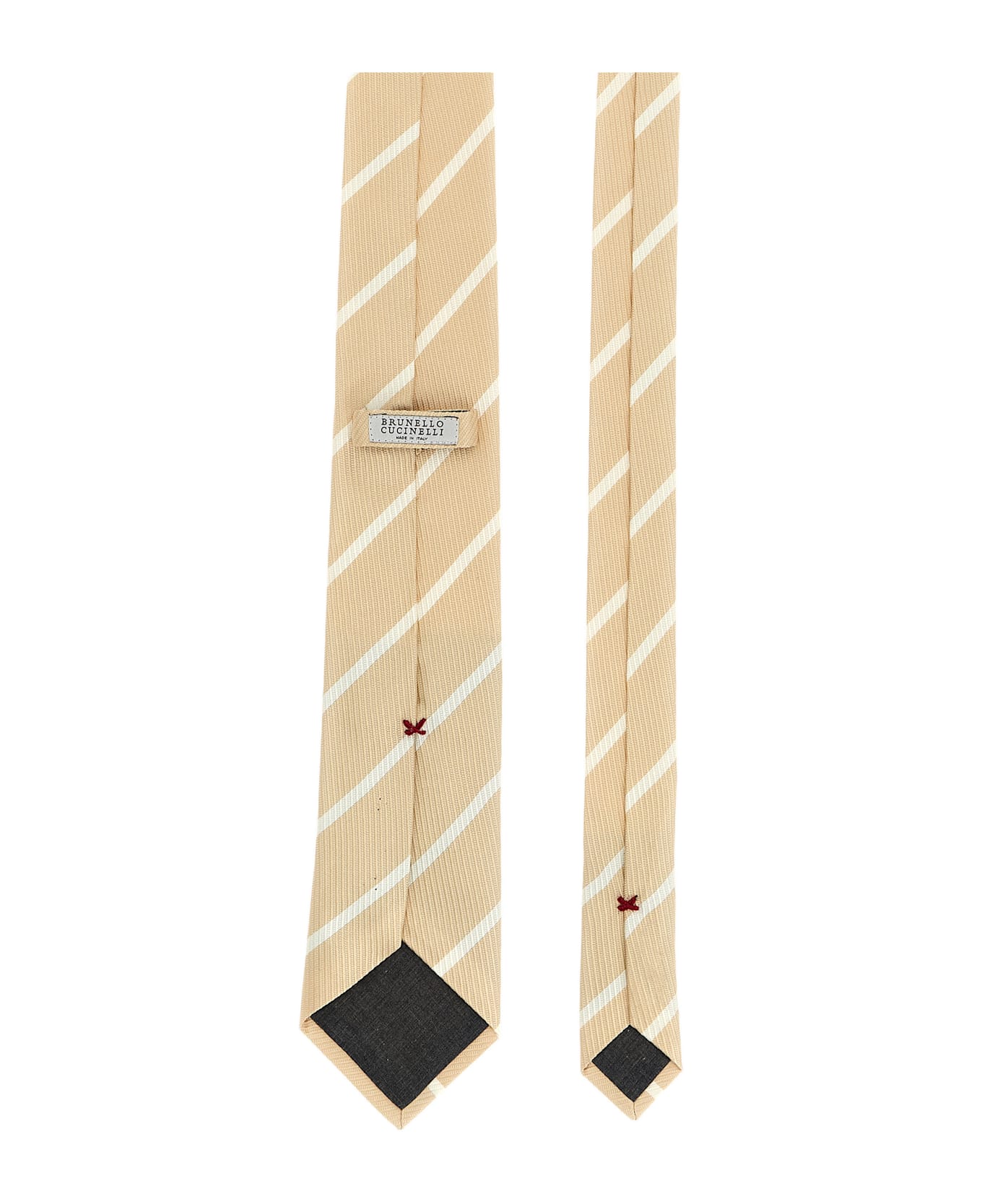 Brunello Cucinelli Silk Tie - Beige