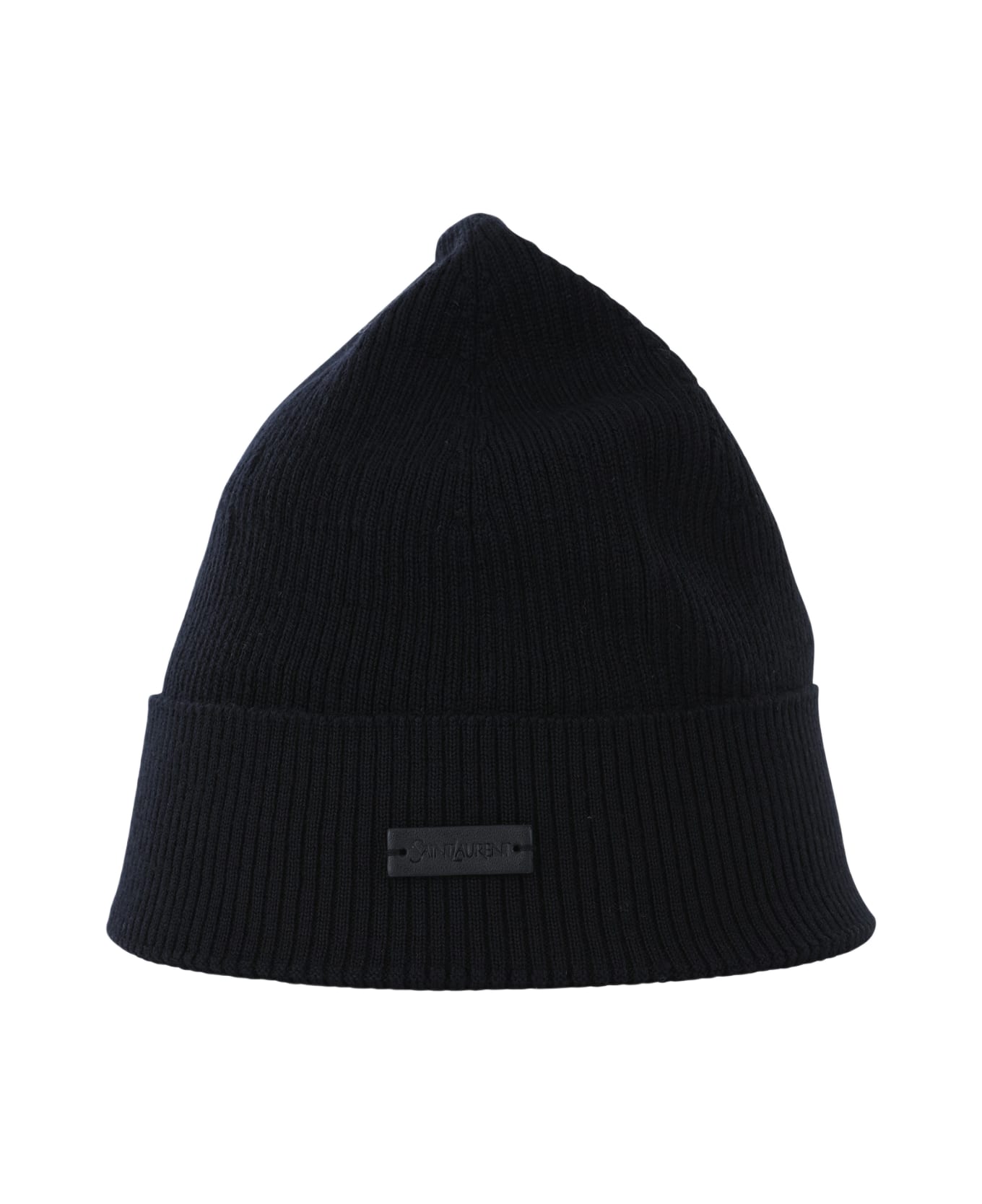 Saint Laurent Black Wool Hat - Black