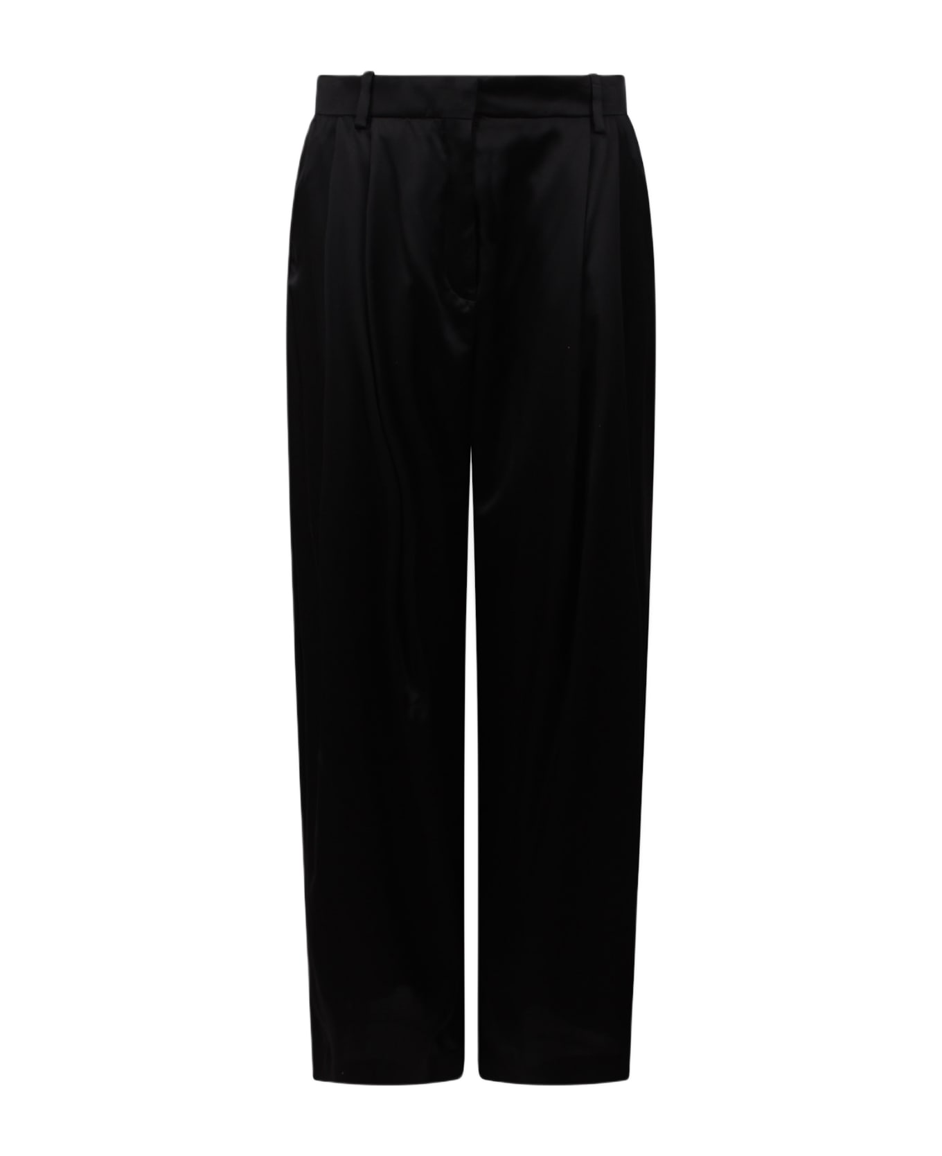 Nina Ricci Wide Pleated Pants - BLACK
