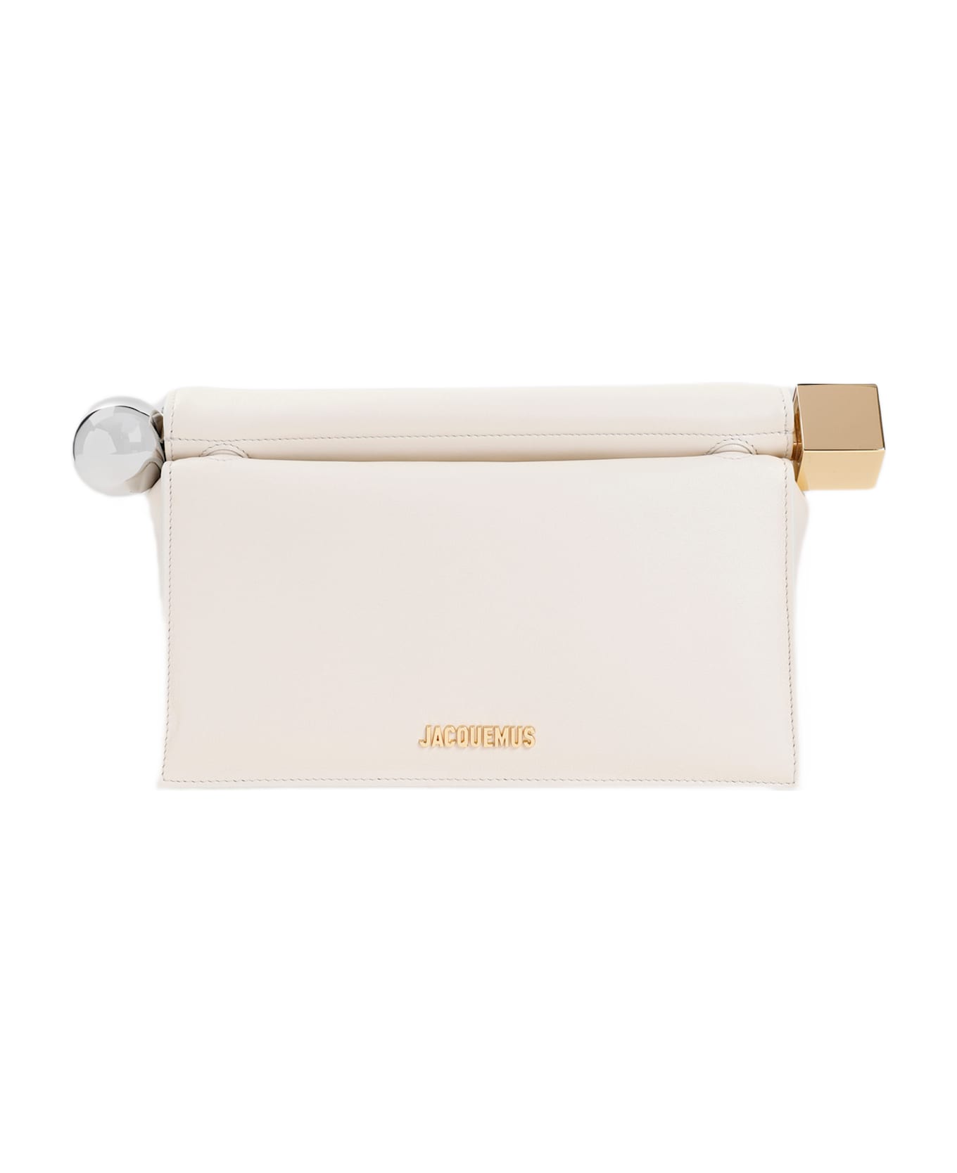 Jacquemus La Pochette Rond Carre Handbag - Light Ivory