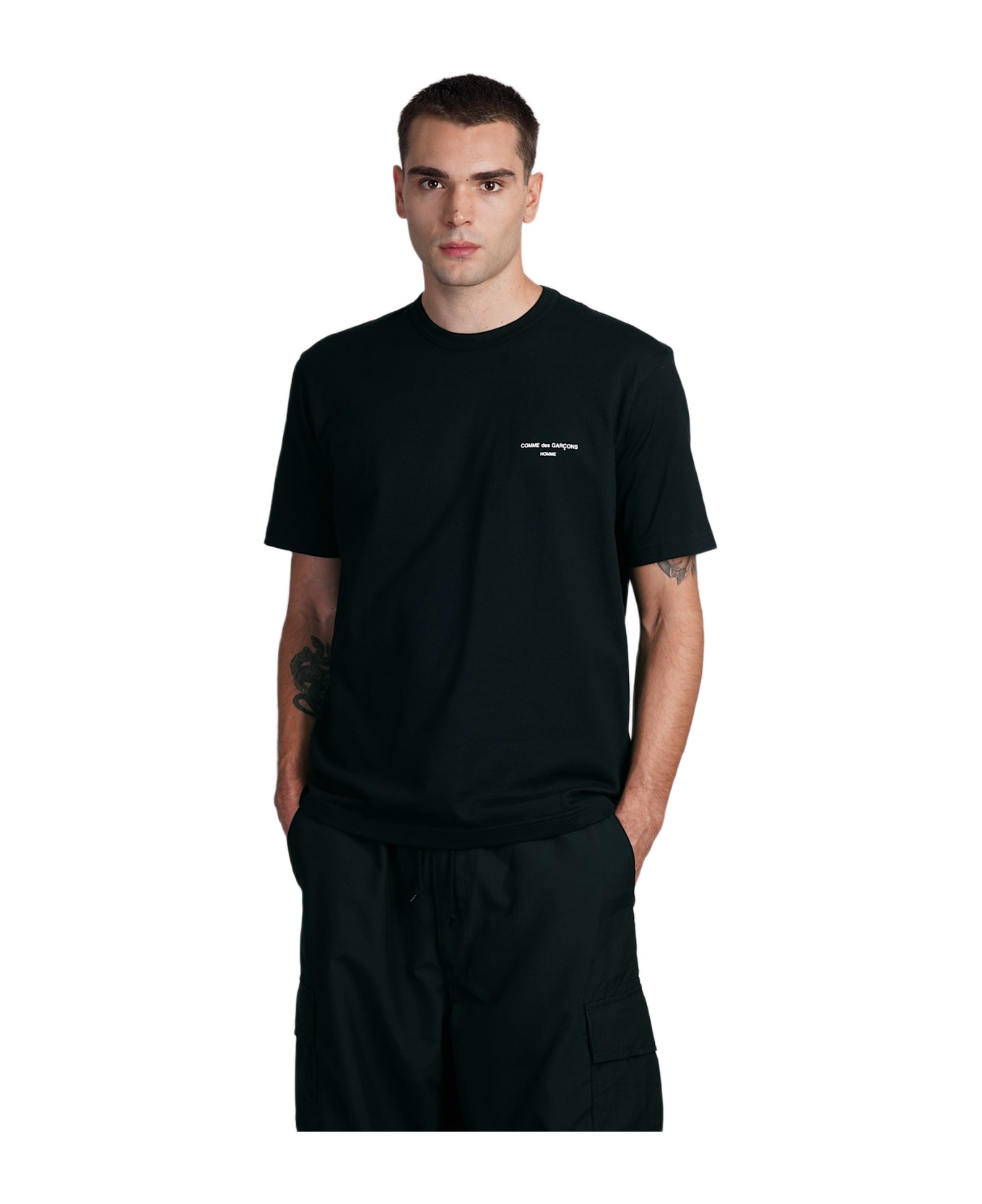 Comme des Garçons Homme T-shirt In Black Cotton | italist