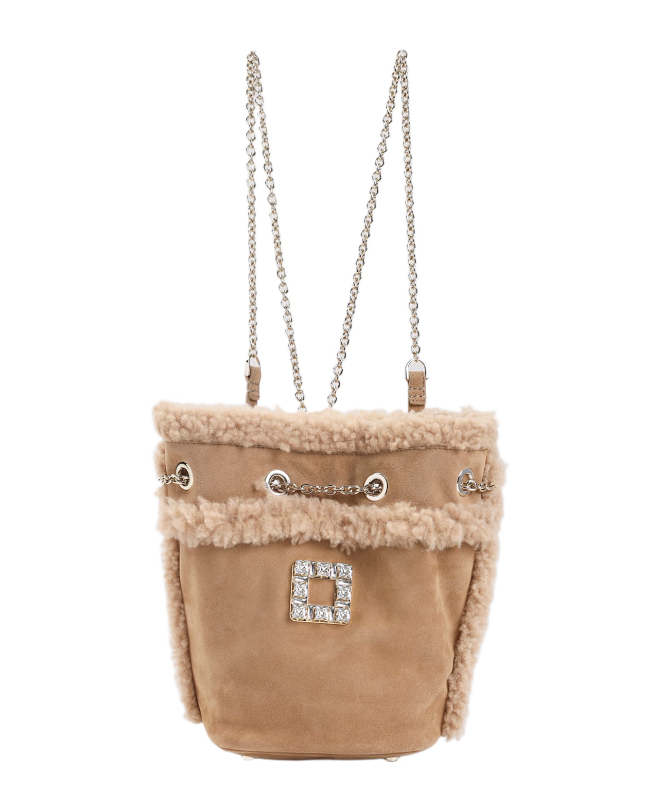 Roger Vivier Tres Vivier Backpack - Tabacco