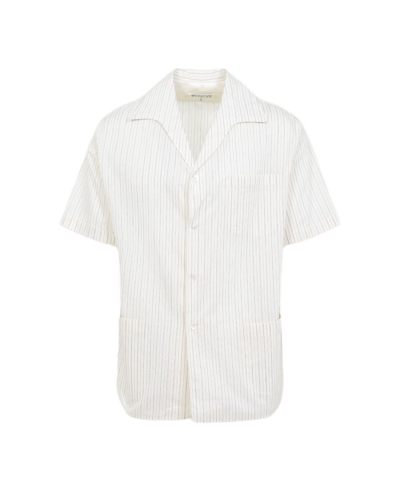 Maison Margiela Cotton And Silk Shirt - F Ecru