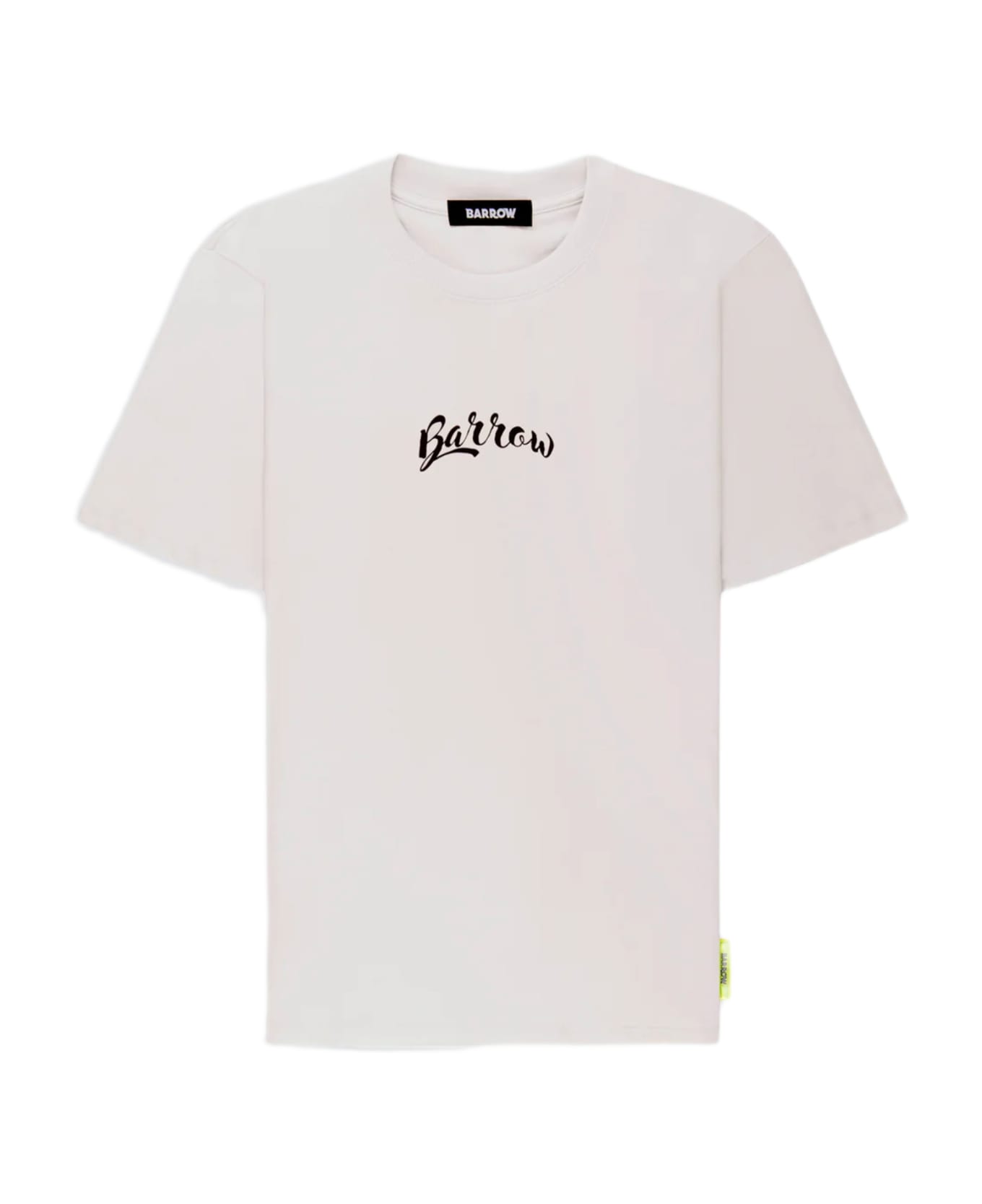 Barrow Jersey T-shirt Unisex Off White T-shirt With Front Italic Logo And Back Graphic Print Barrow Tシャツ