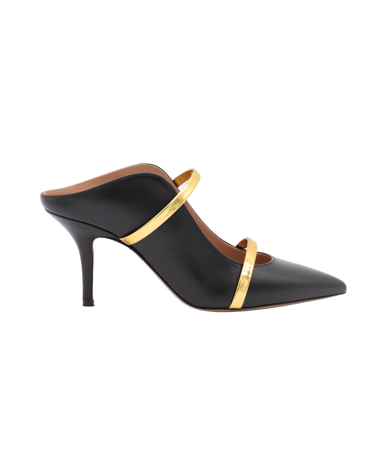 Malone Souliers Black And Gold Leather Maureen Pumps - Black