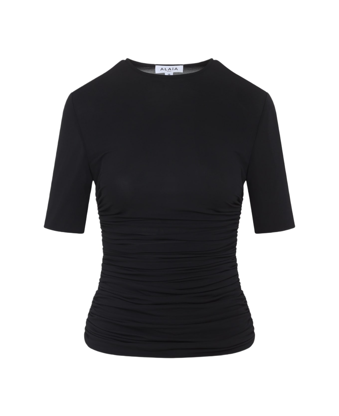 Alaia Alaïa Pleats T-shirt - Noir Alaia