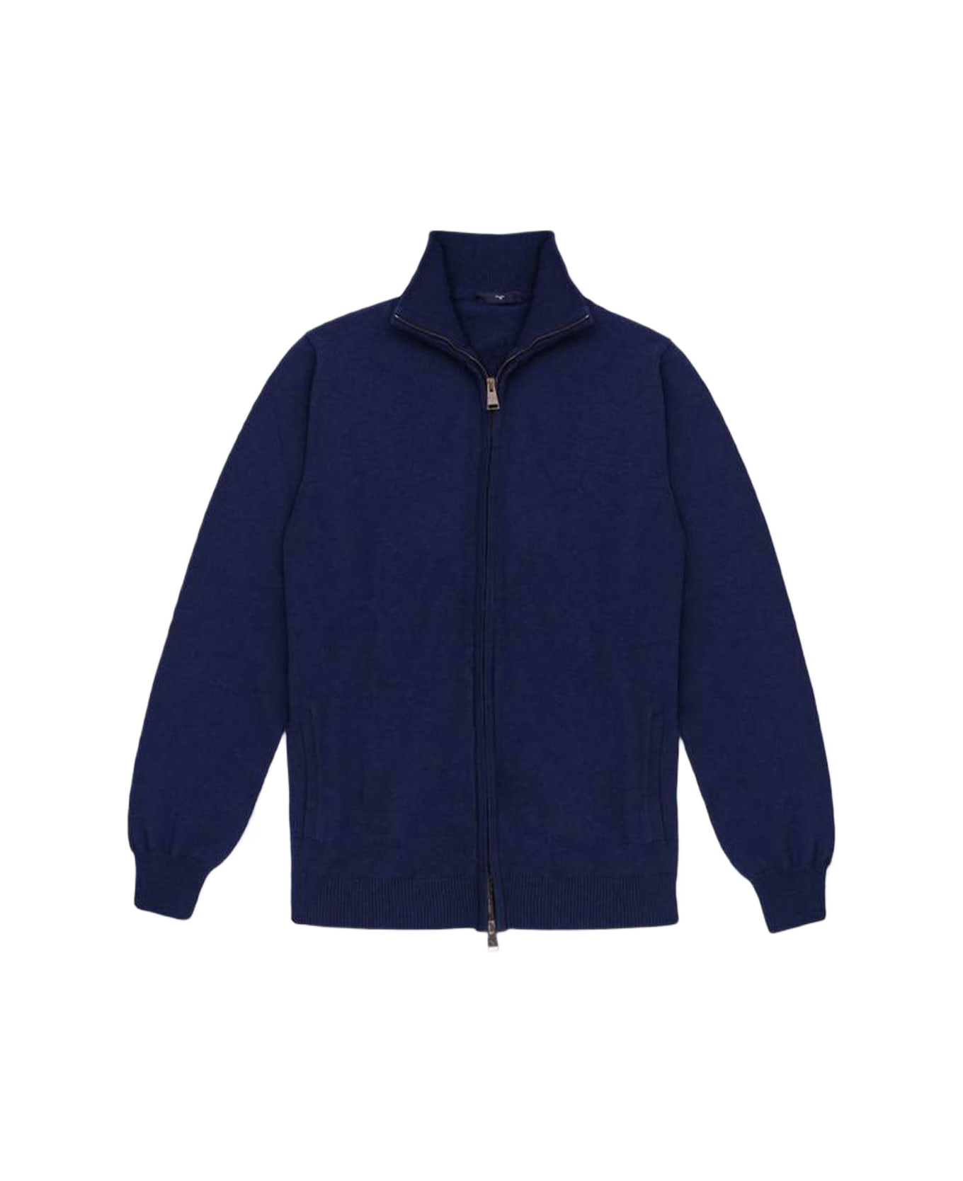 Larusmiani Cardigan Full Zip Warth Jacket - Navy
