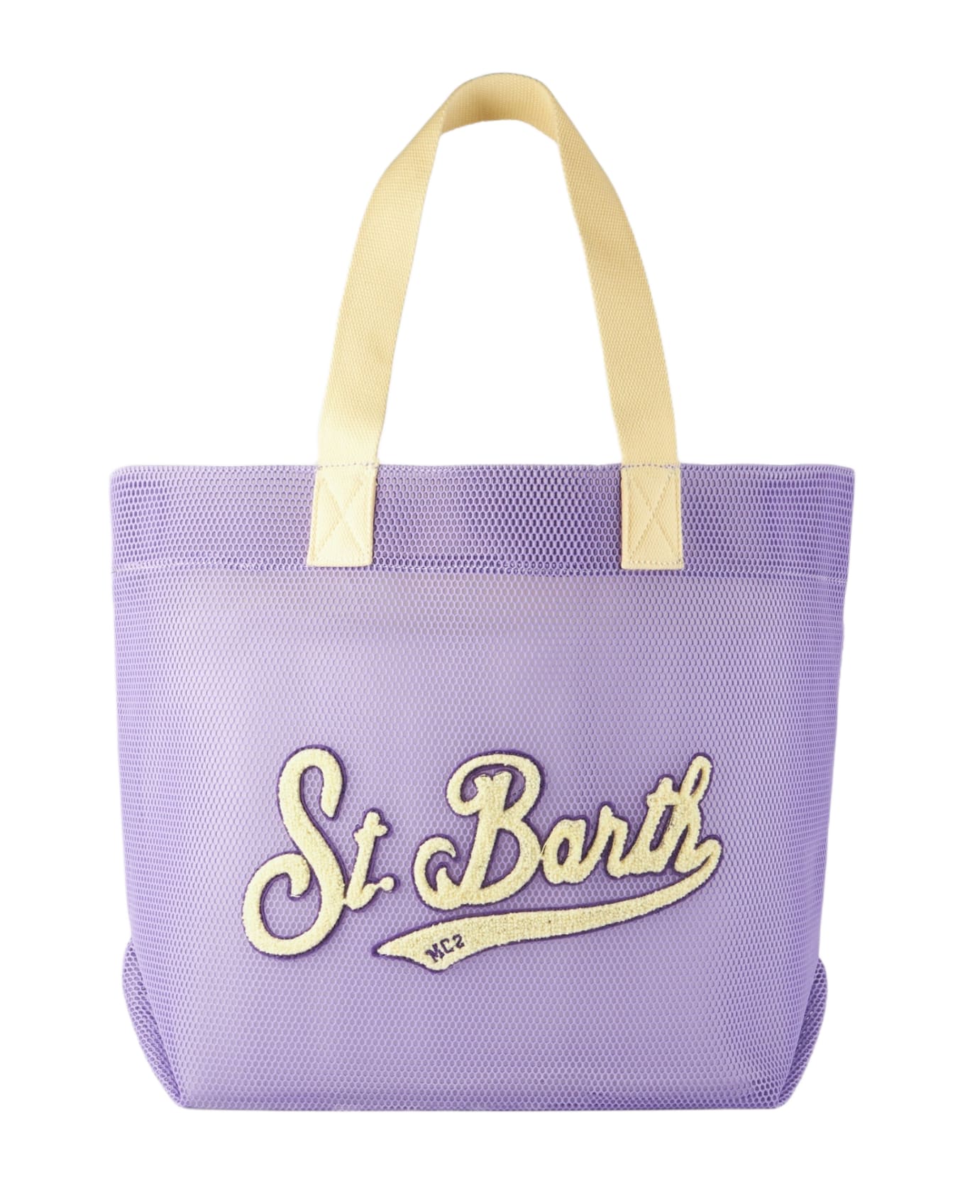 MC2 Saint Barth Mesh Purple Shopper Bag With Terry Patch | Melissa Satta Special Edition - PINK