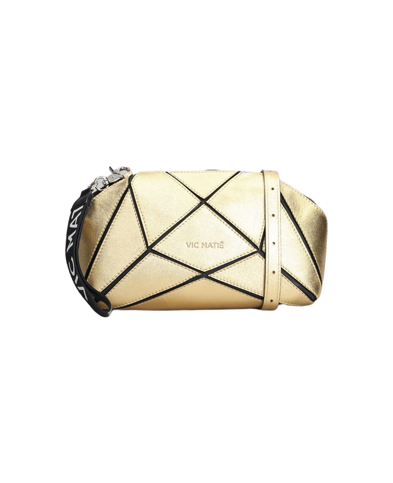 Vic Matié Show 108 Shoulder Bag In Gold Leather - gold